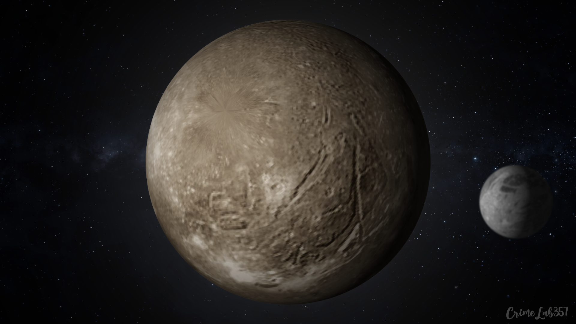 space, watermarked, planet, 3D graphics HD Wallpaper