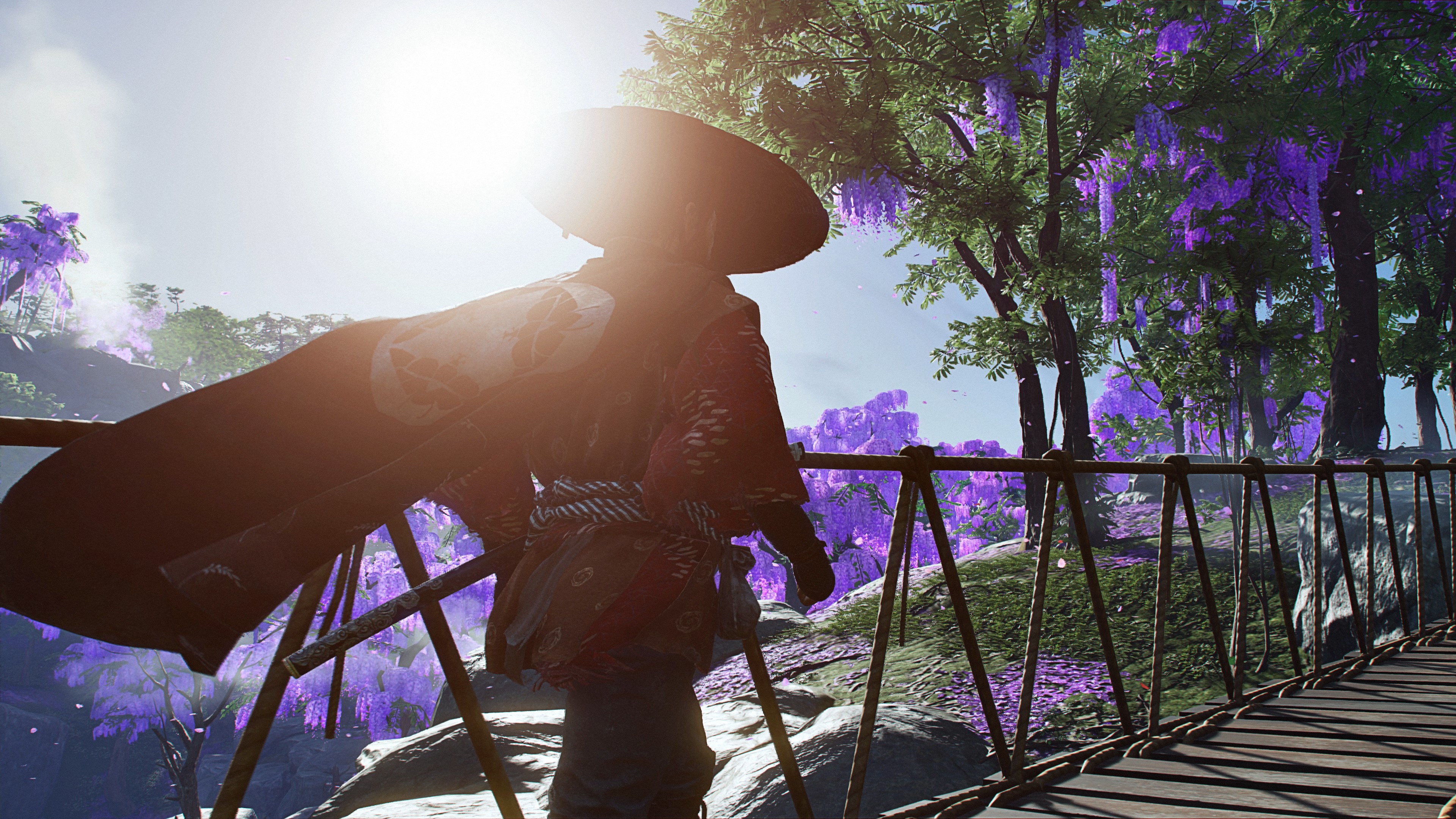 4K, Jin Sakai, Playstation 5, video games, screen shot, 4K, PlayStation 4, Ghost of Tsushima HD Wallpaper