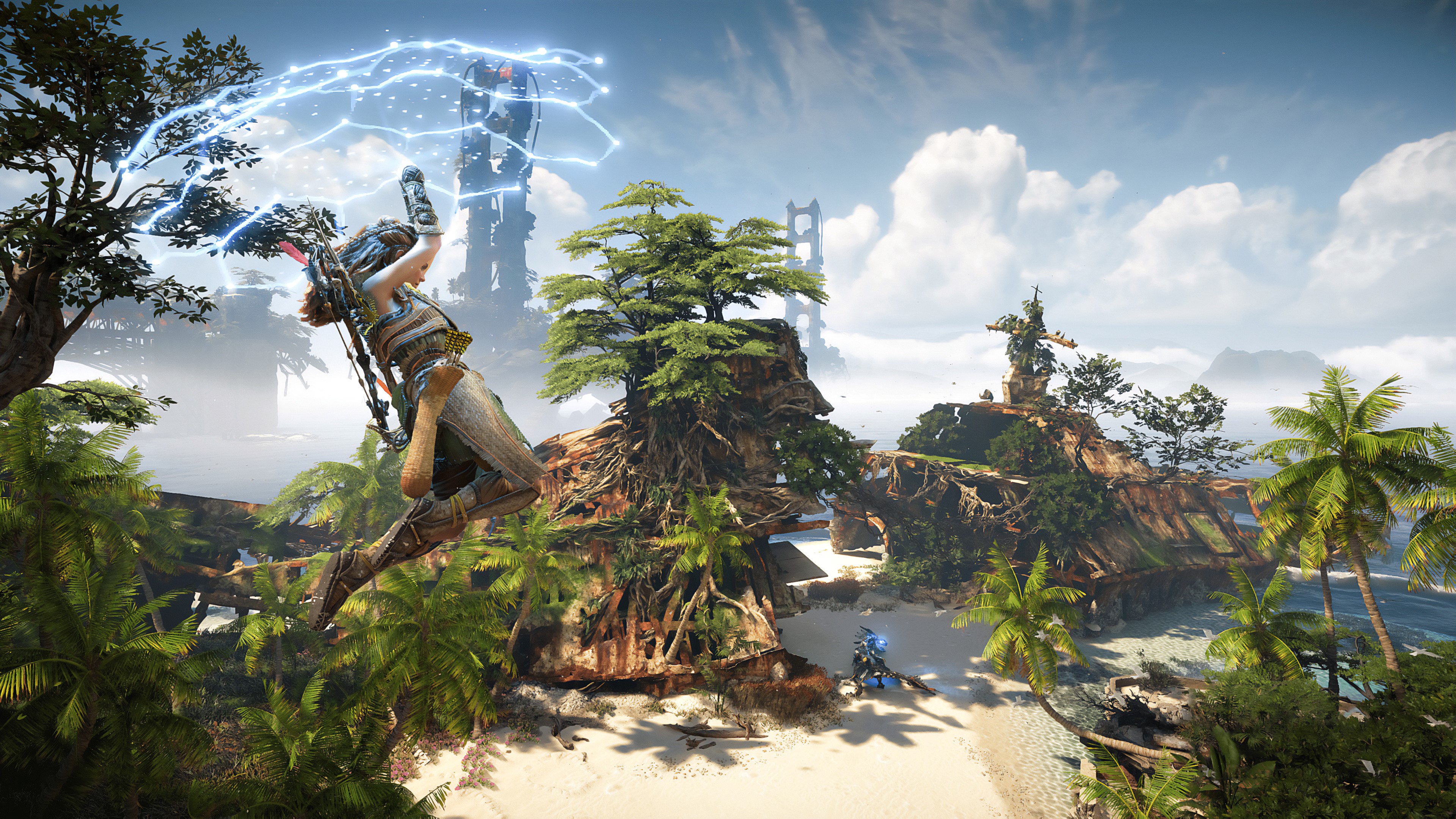4K, robot, Horizon II: Forbidden West, guerrilla games, horizon forbidden west, 4K, Aloy (Horizon: Zero Dawn) HD Wallpaper