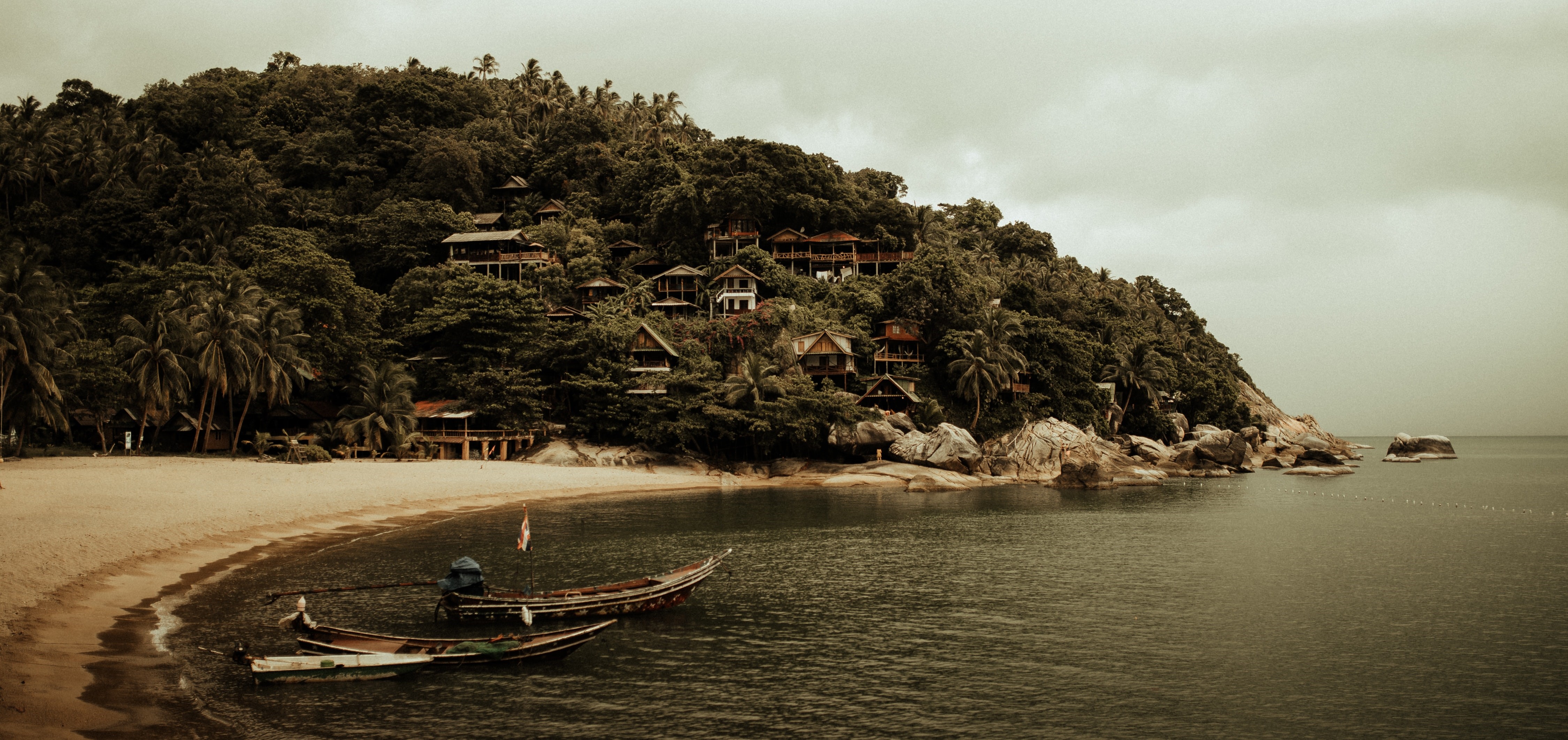 4K, Thailand, boat, beach HD Wallpaper