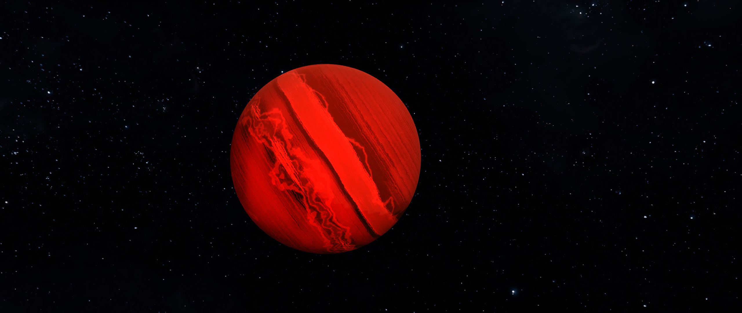 Blender, space, Gas giant, 3D graphics, 3D Abstract, stars, planet HD Wallpaper