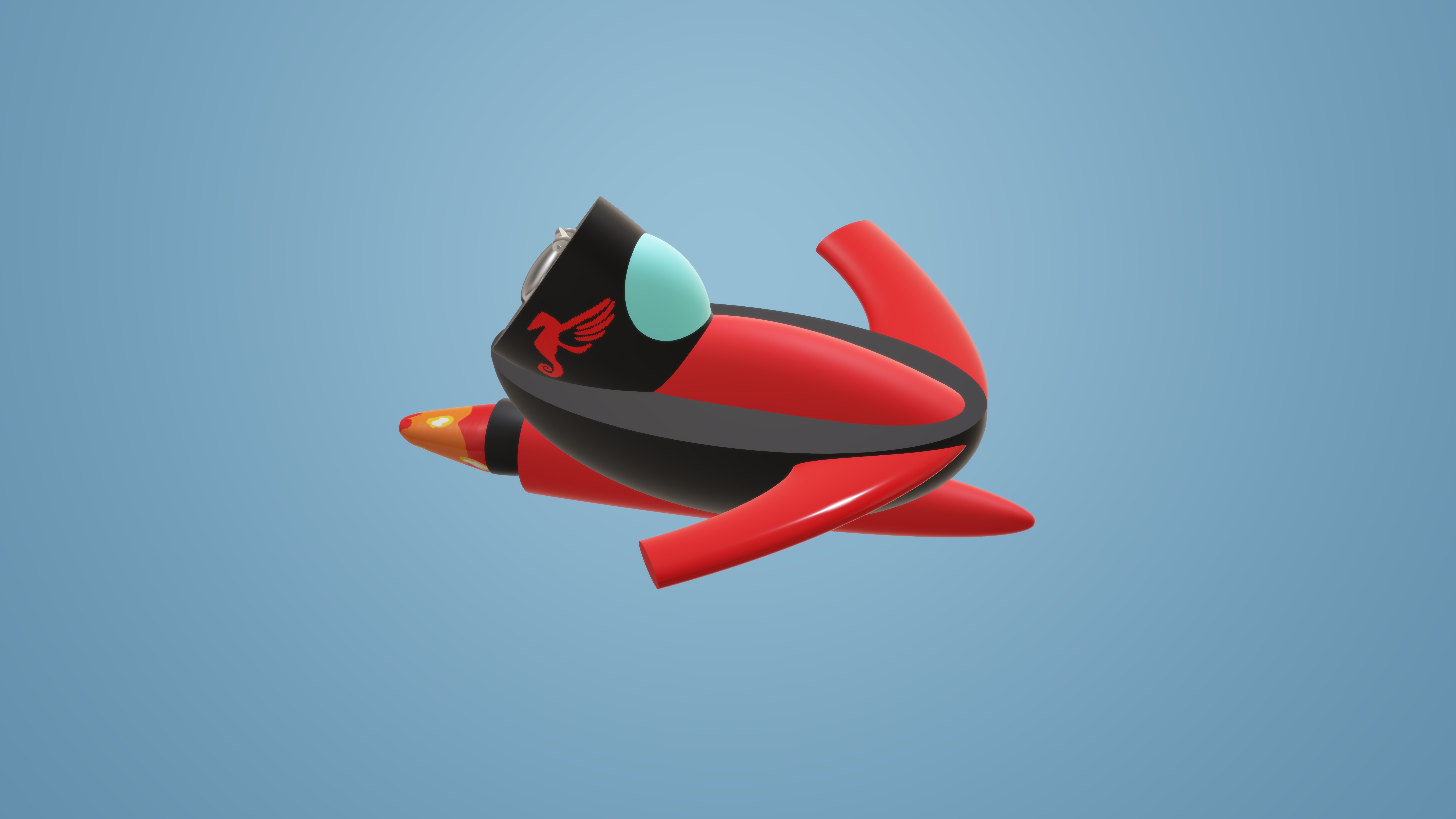 Albator spaceship 3D model HD Wallpaper