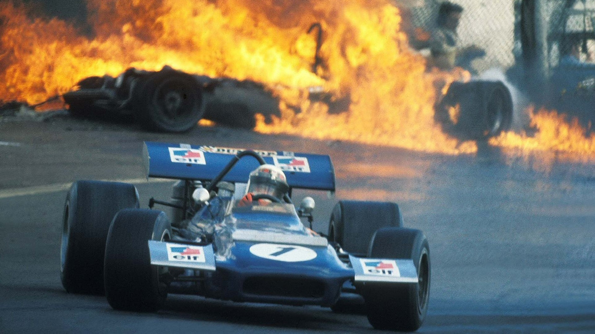 Formula 1, racing, car, Drive, explosion HD Wallpaper