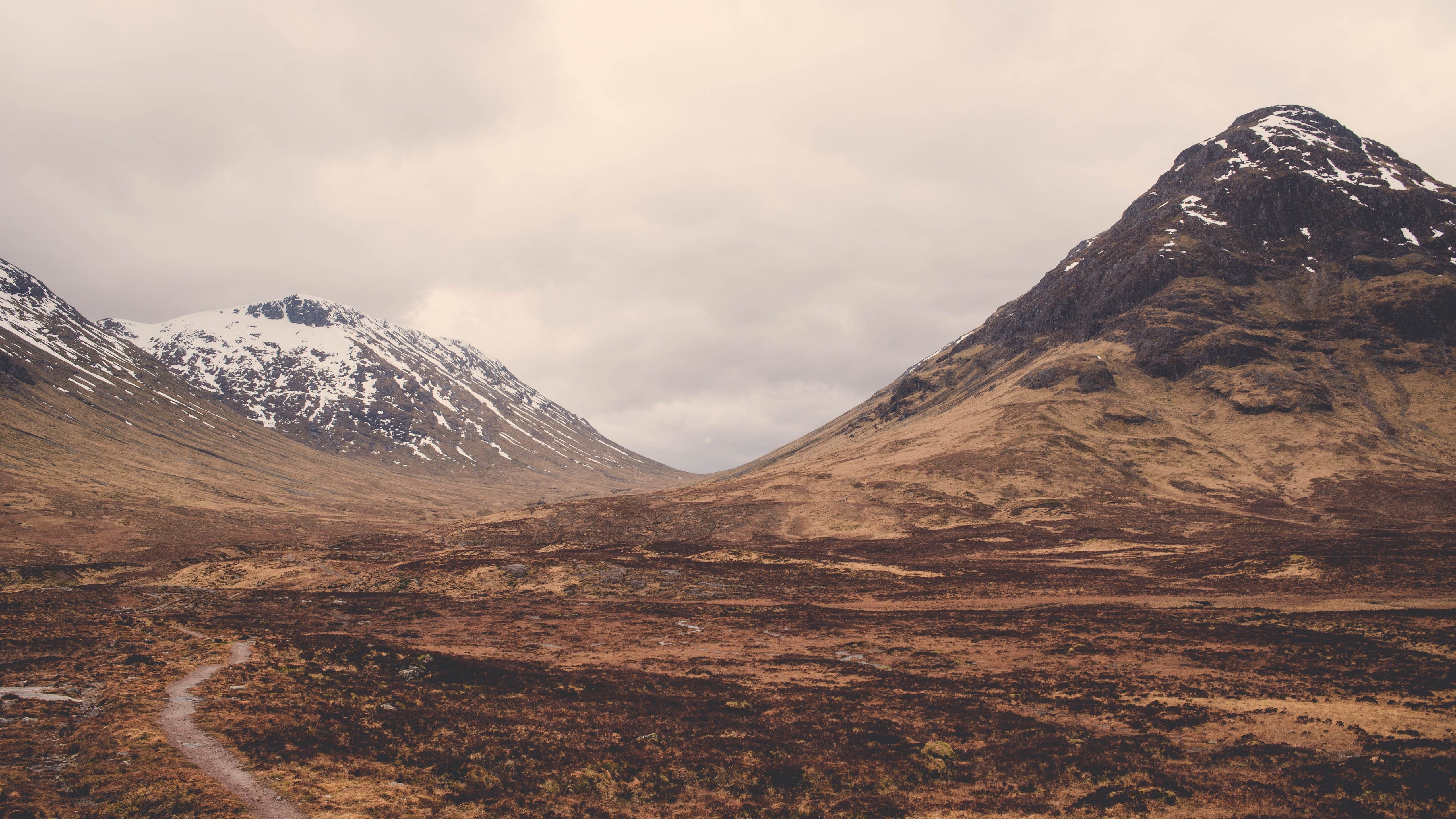 4K, Scotland, nature, Altnafeadh, mountains, landscape HD Wallpaper
