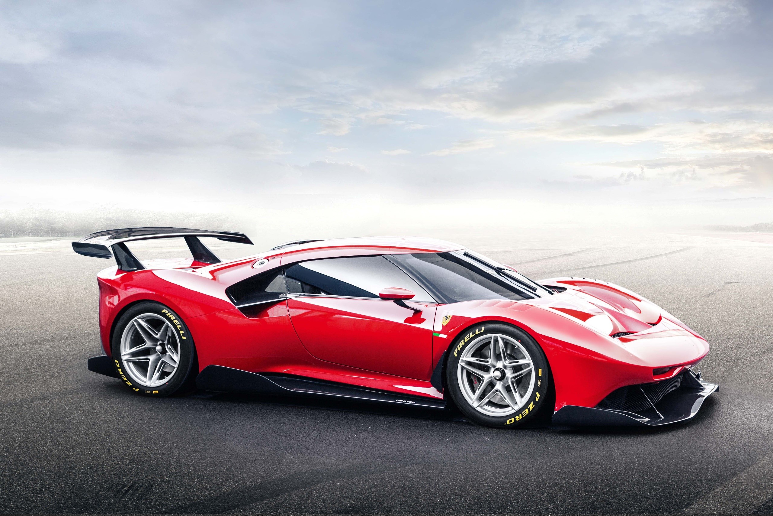 Ferrari, vehicle, red cars, car, supercars, Ferrari P80/C HD Wallpaper