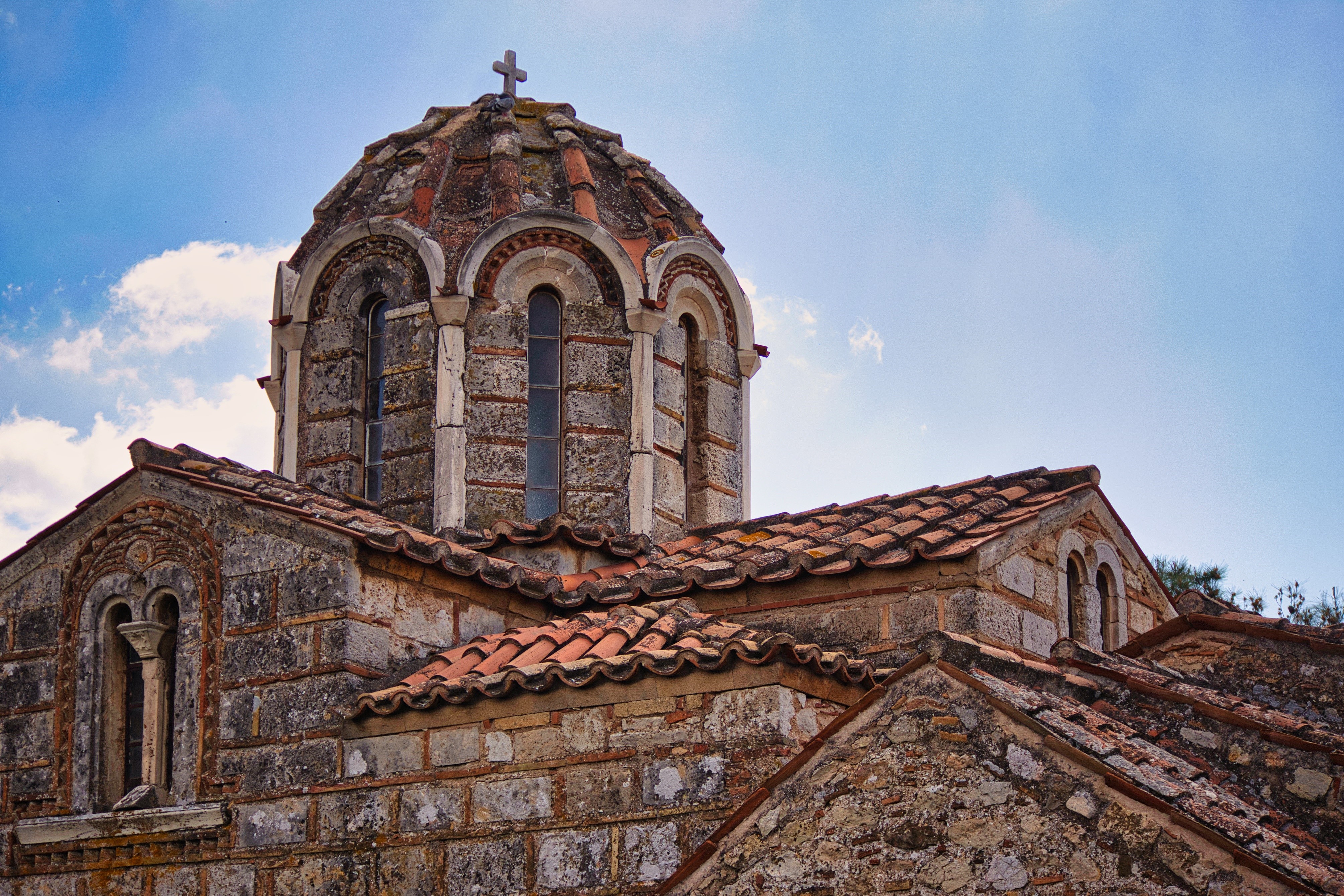 4K, church, Greece, building HD Wallpaper