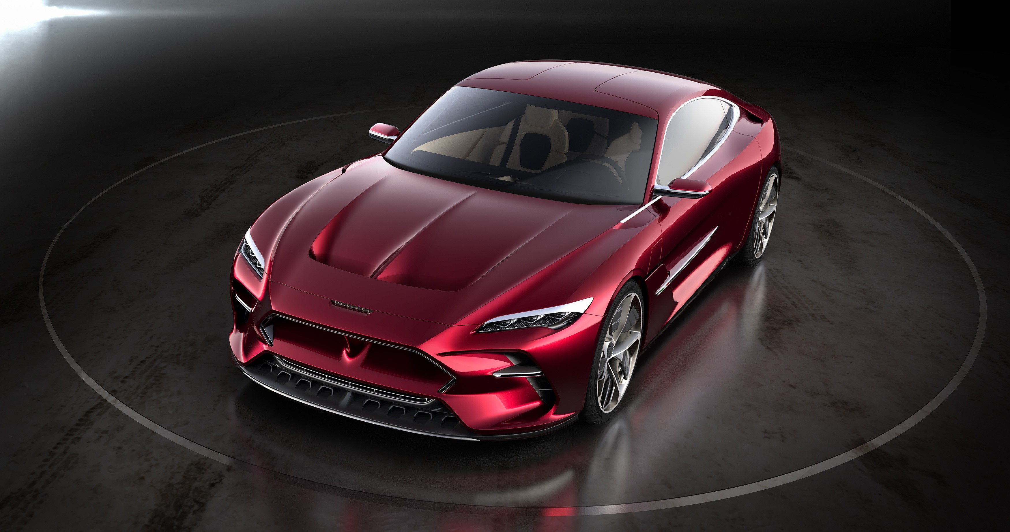 italdesign, red cars, concept cars, vehicle, car HD Wallpaper
