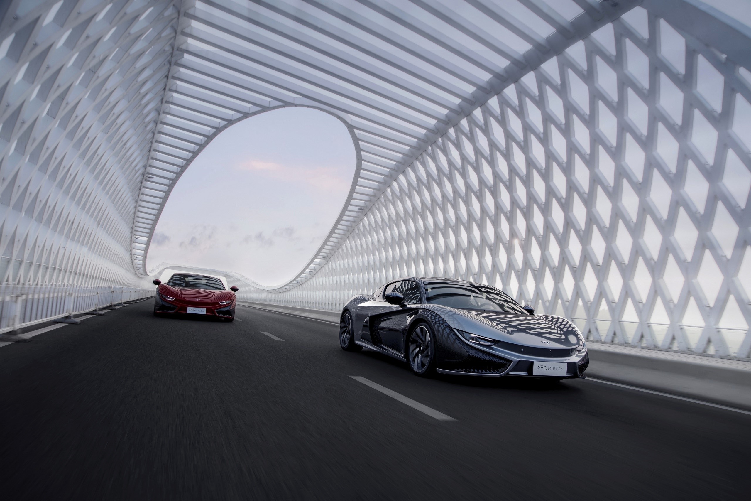 car, red cars, vehicle, asphalt, black cars, supercars, road HD Wallpaper