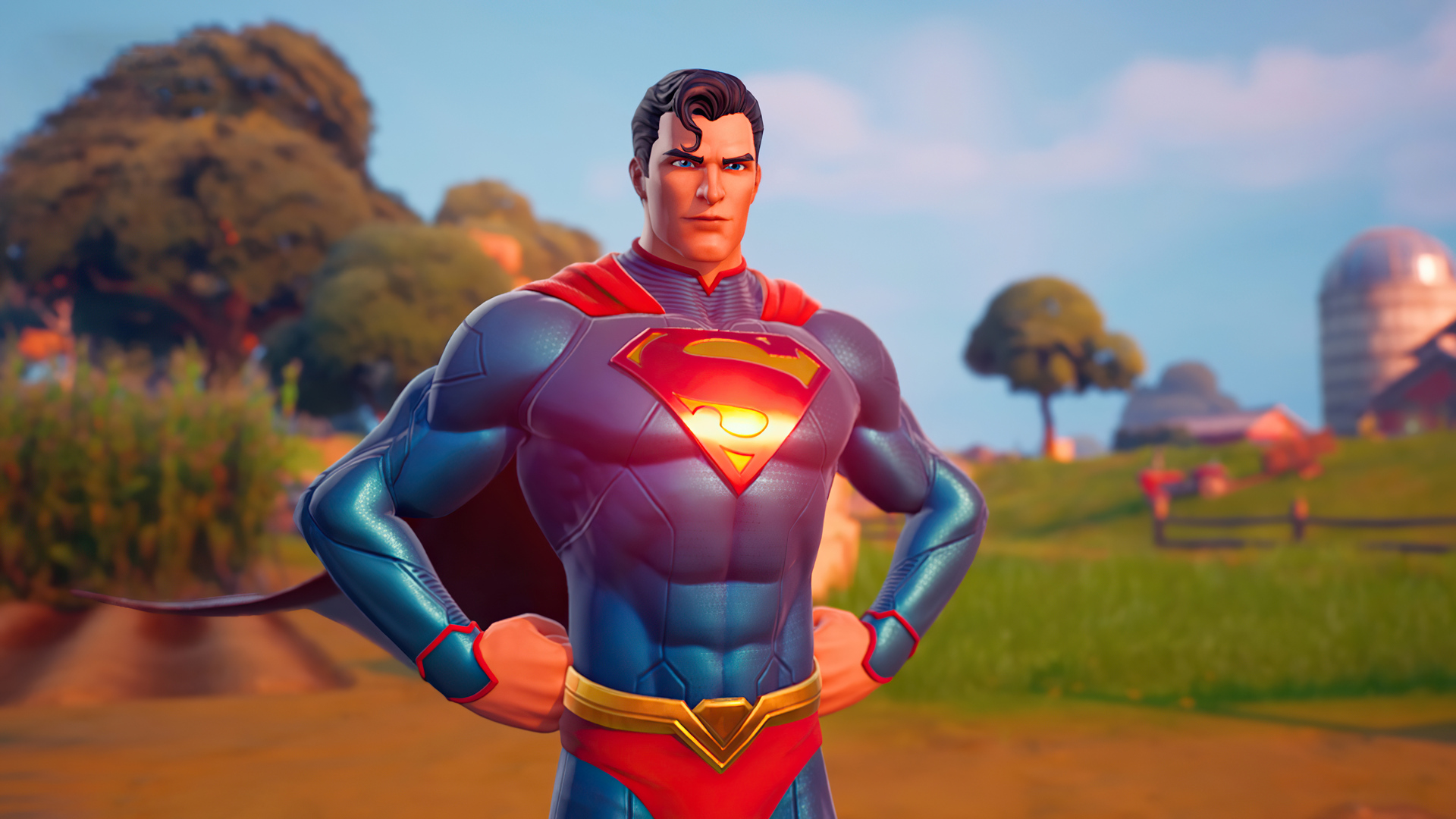 Superman in Fortnite HD Wallpaper