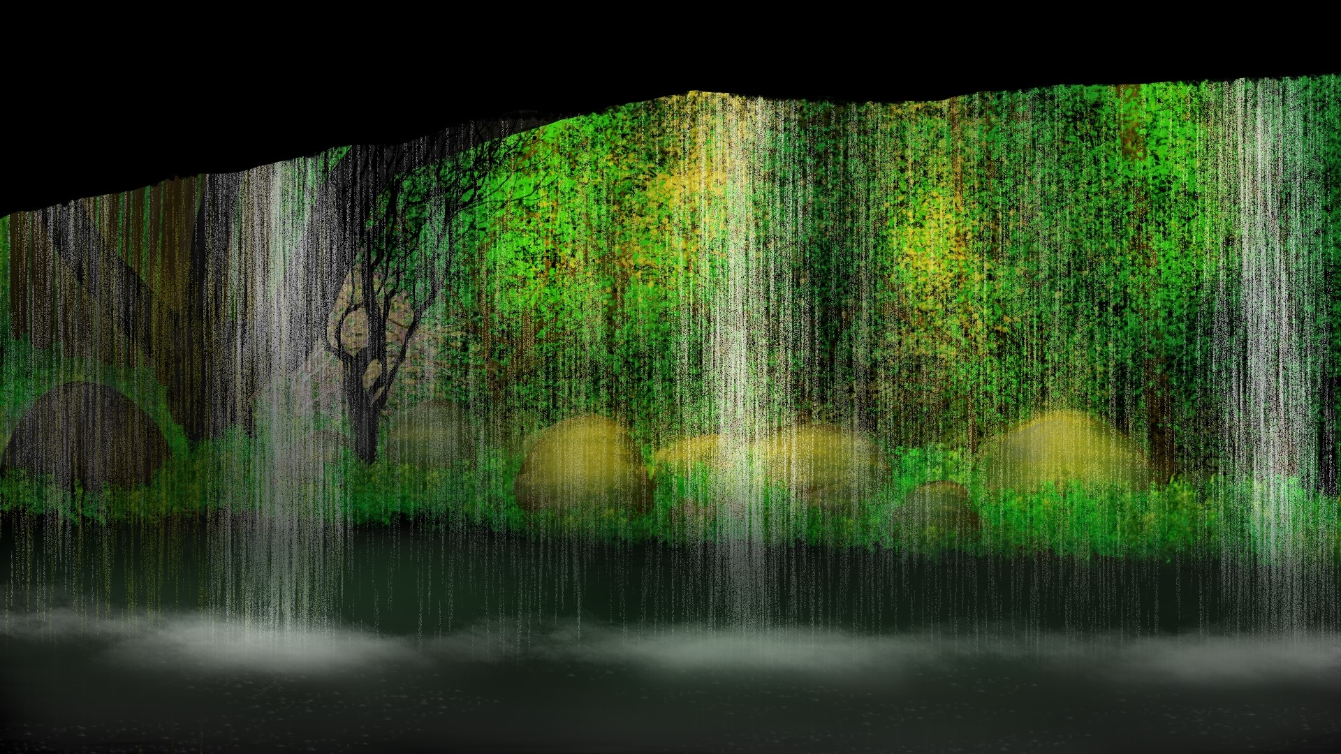 landscape, digital painting, nature HD Wallpaper