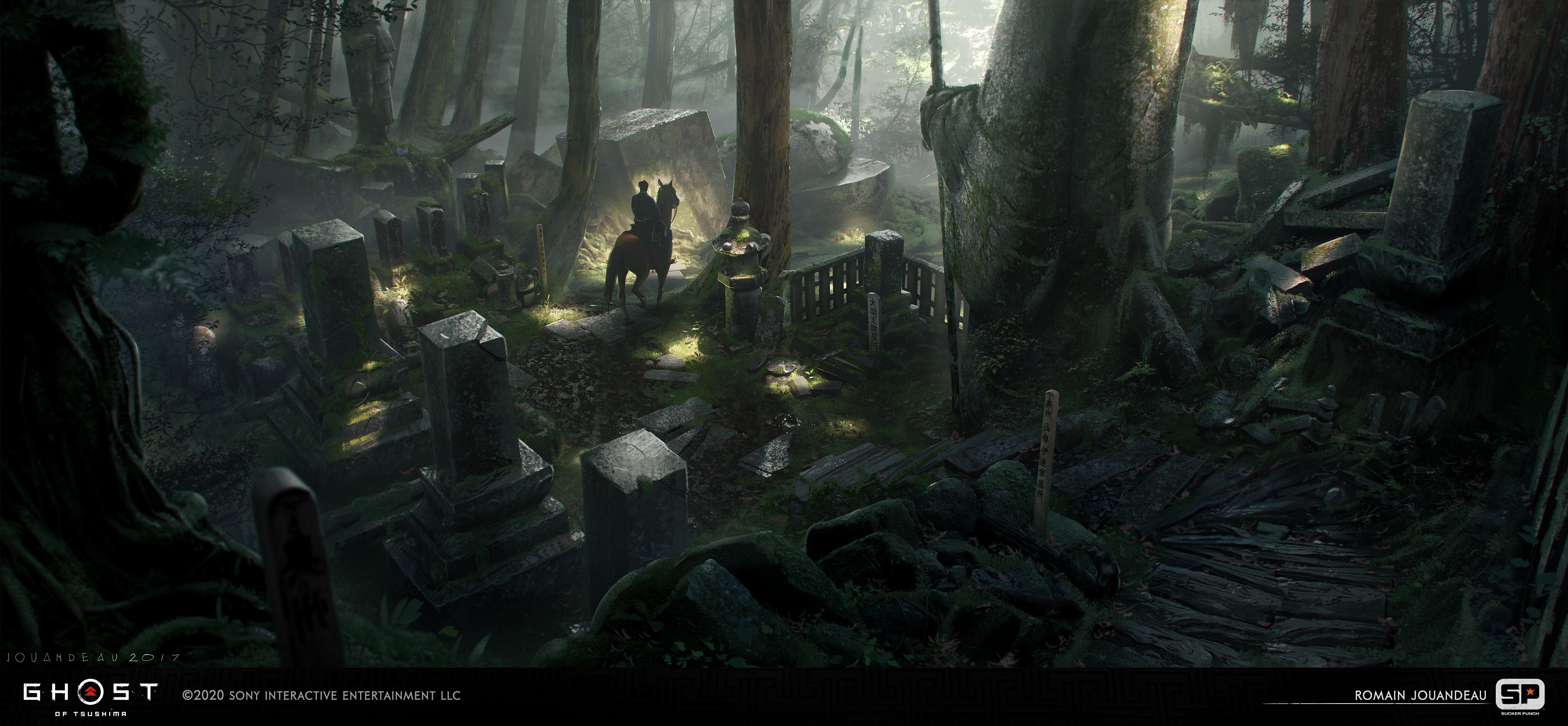 4K, Romain Jouandeau, video games, Ghost of Tsushima, video game art, artwork, ArtStation, fantasy art HD Wallpaper