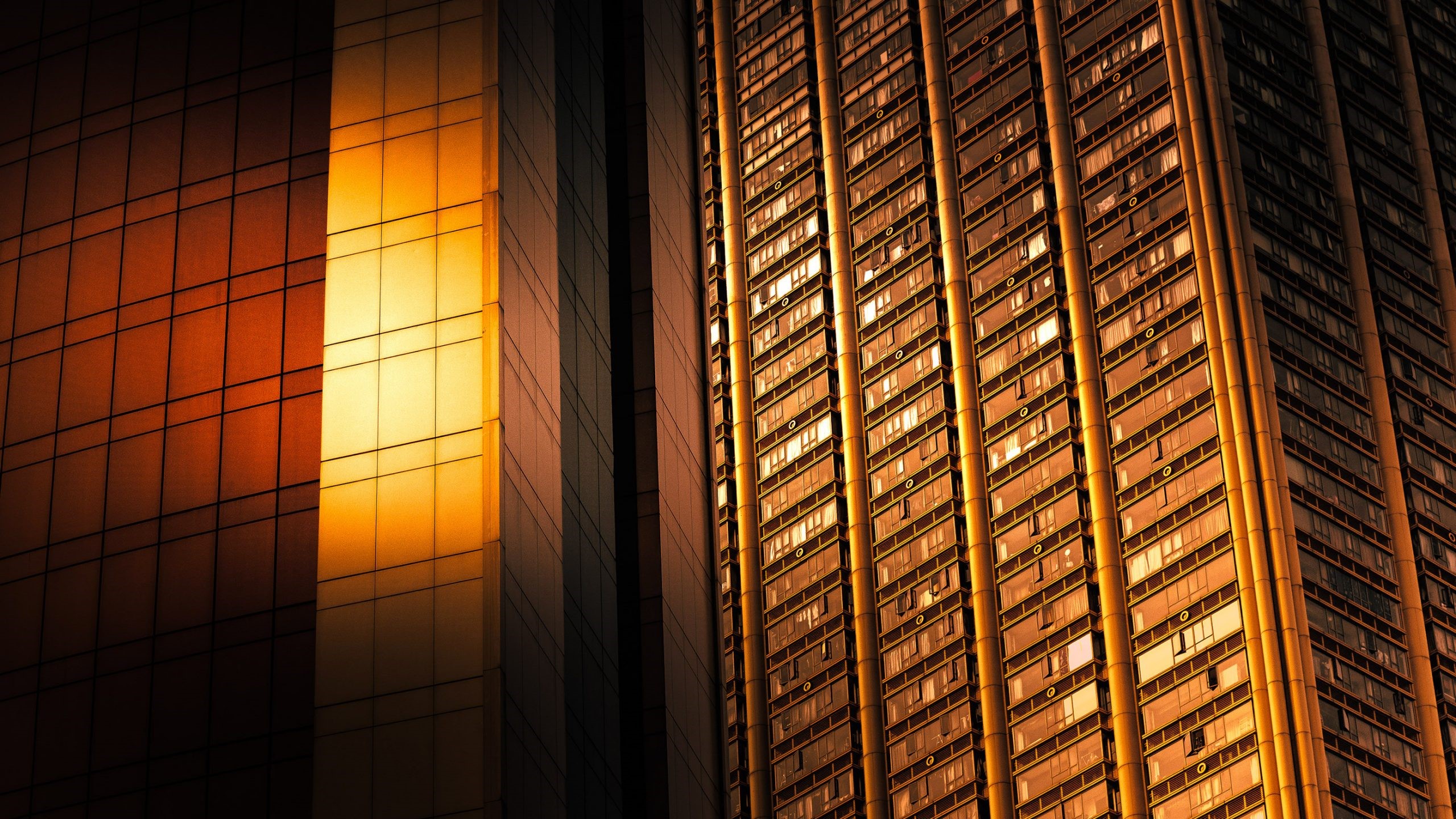 skyscraper, Tom Leighton, lines, architecture, Macau, sunlight, minimalism, building HD Wallpaper