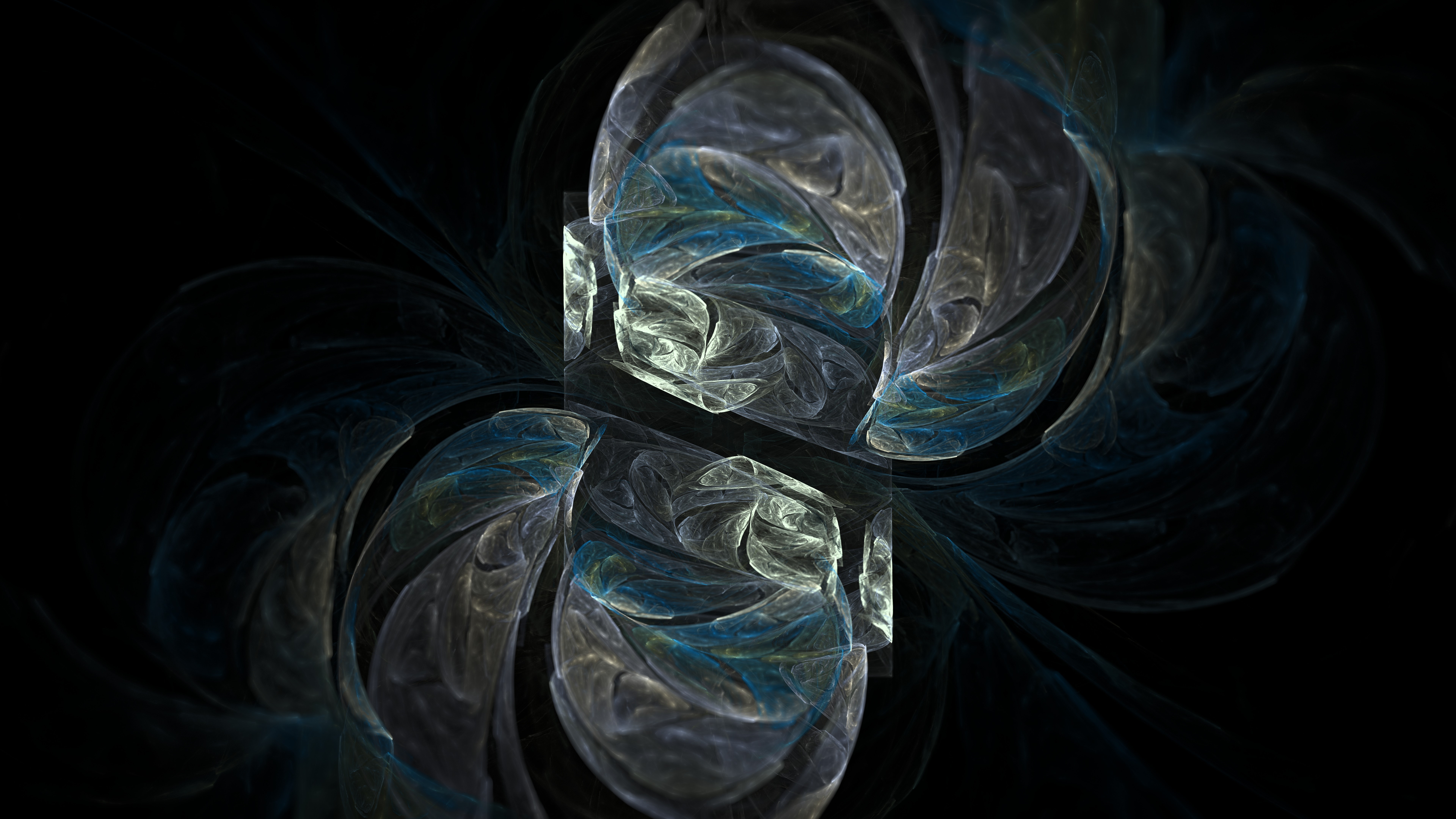 4K, fractal, symmetry, psychedelic, wide screen, abstract, mathematics, bright, pattern, fractal flame, technology HD Wallpaper