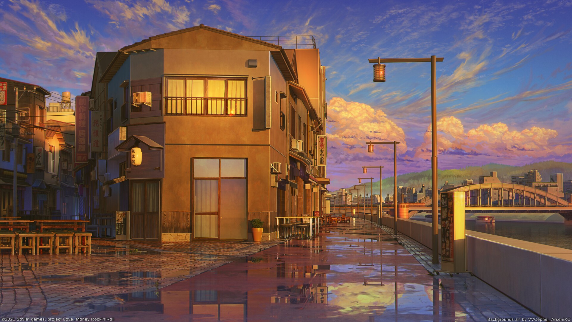 digital art, artwork, reflection, Arseniy Chebynkin, building HD Wallpaper