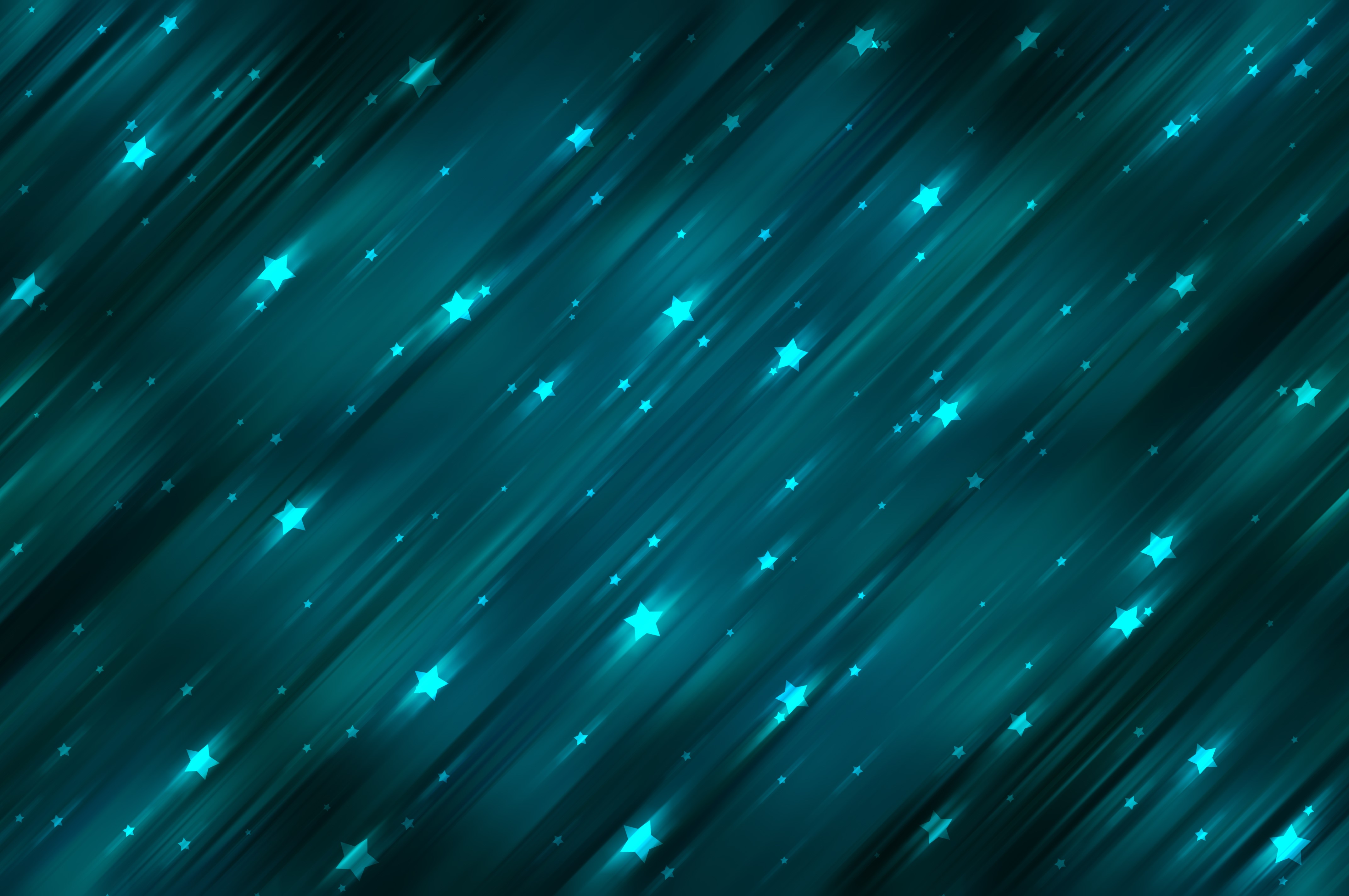 4K, abstract, lights, illustration, green, space, blue, lines, stars, pattern HD Wallpaper