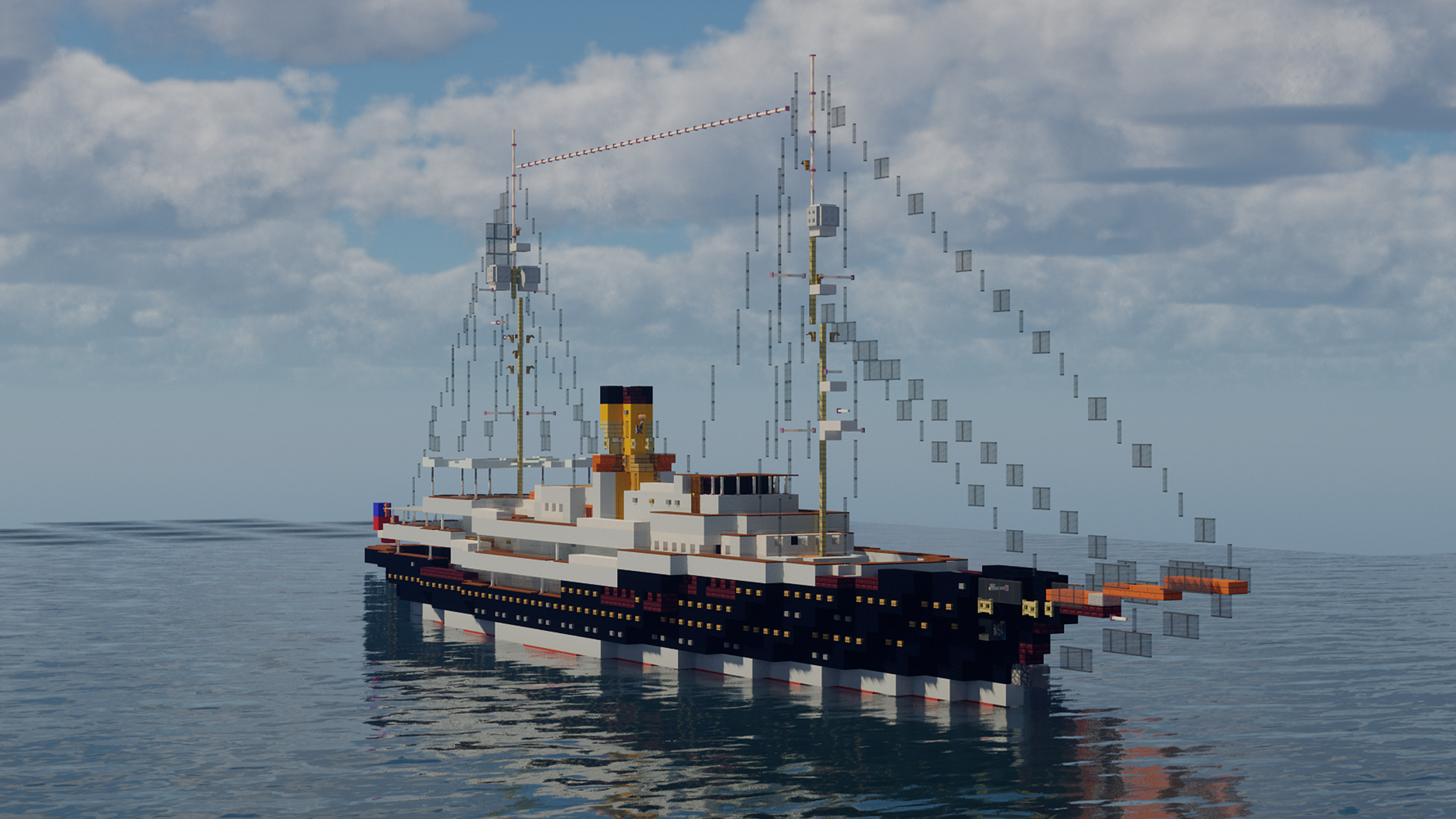 Motor Yacht Nero in the Ocean HD Wallpaper