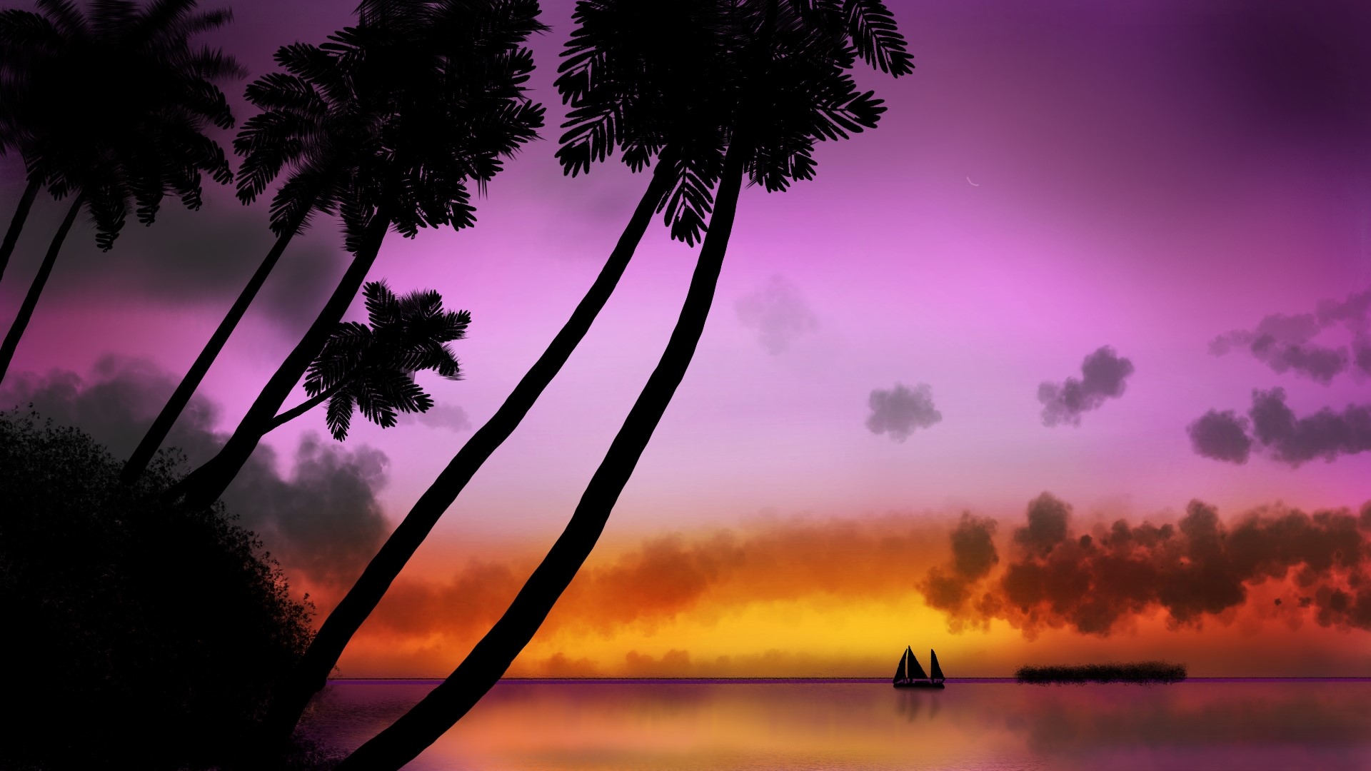 nature, digital painting, landscape HD Wallpaper