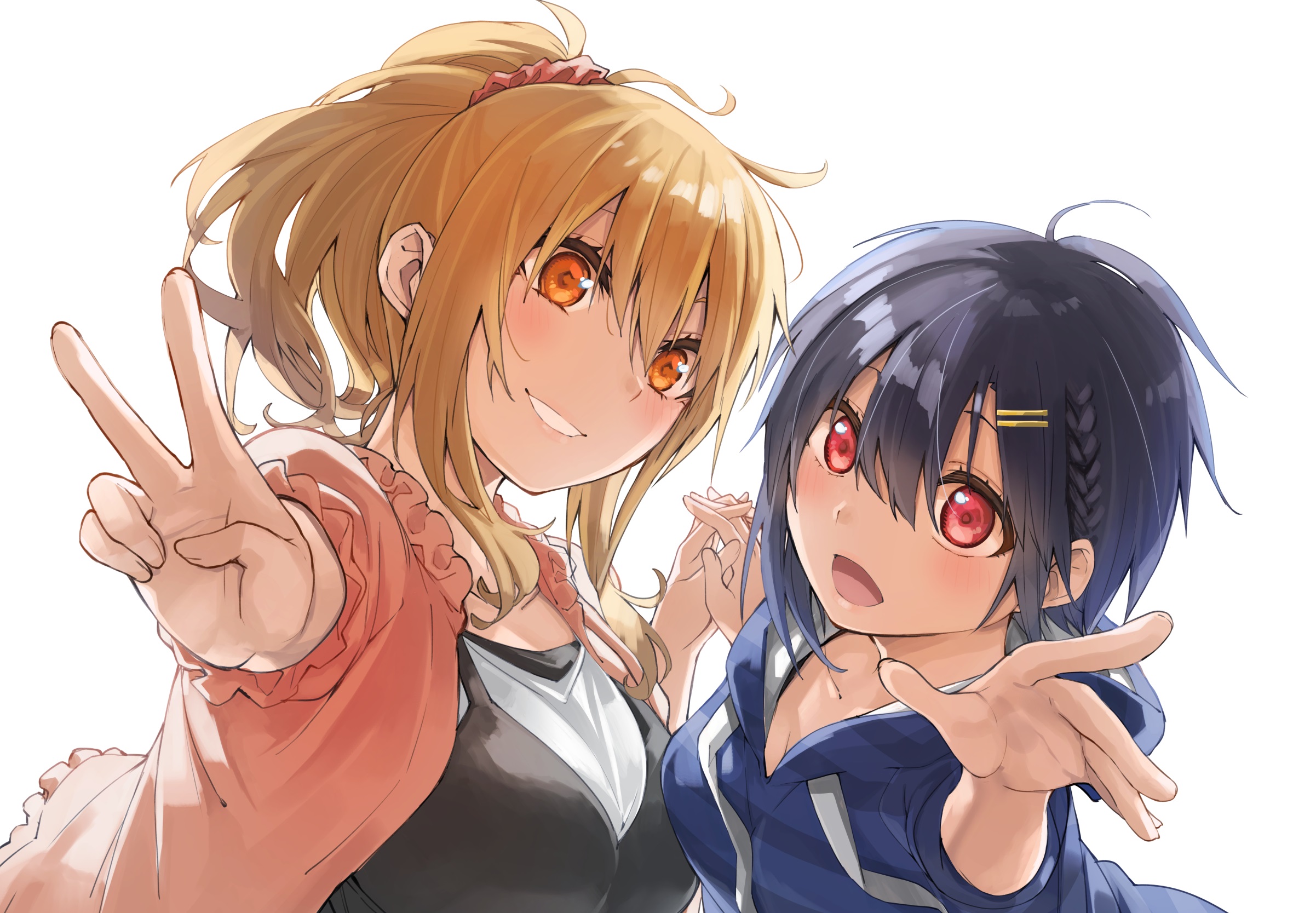 Aki Shino and Nanako Kogure from Bokutachi no Remake HD Wallpaper