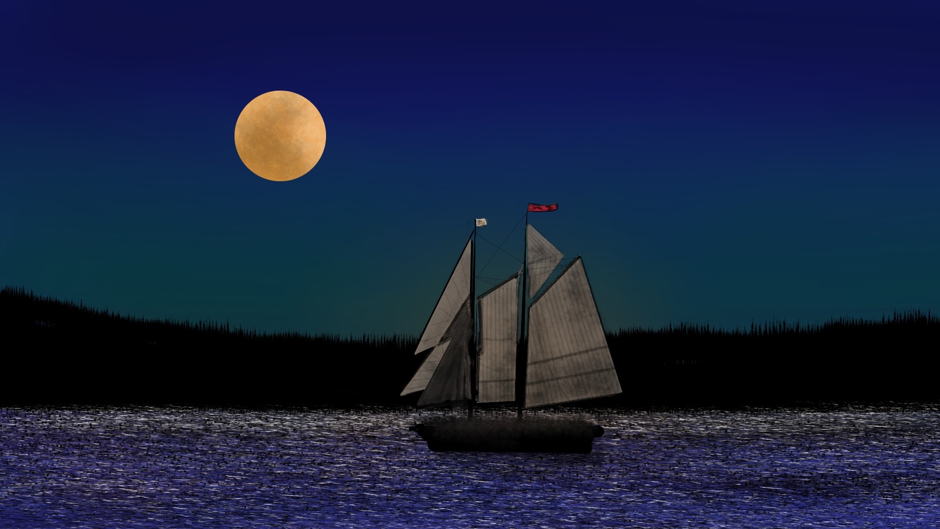 digital painting, nature, landscape HD Wallpaper