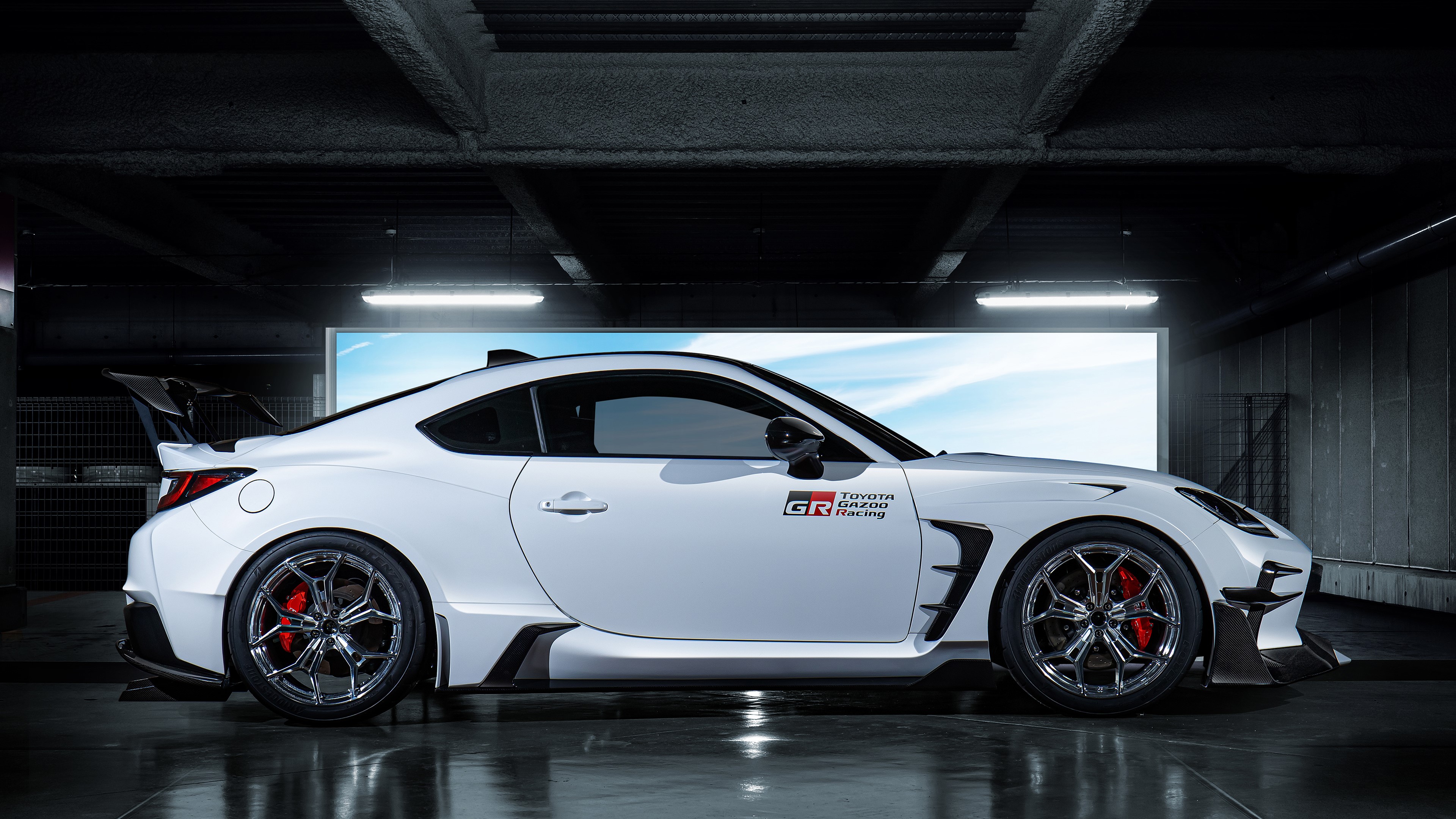 4K, vehicle, Toyota, Toyota GR 86, concept car, car, Toyota Gazoo Racing, white cars HD Wallpaper