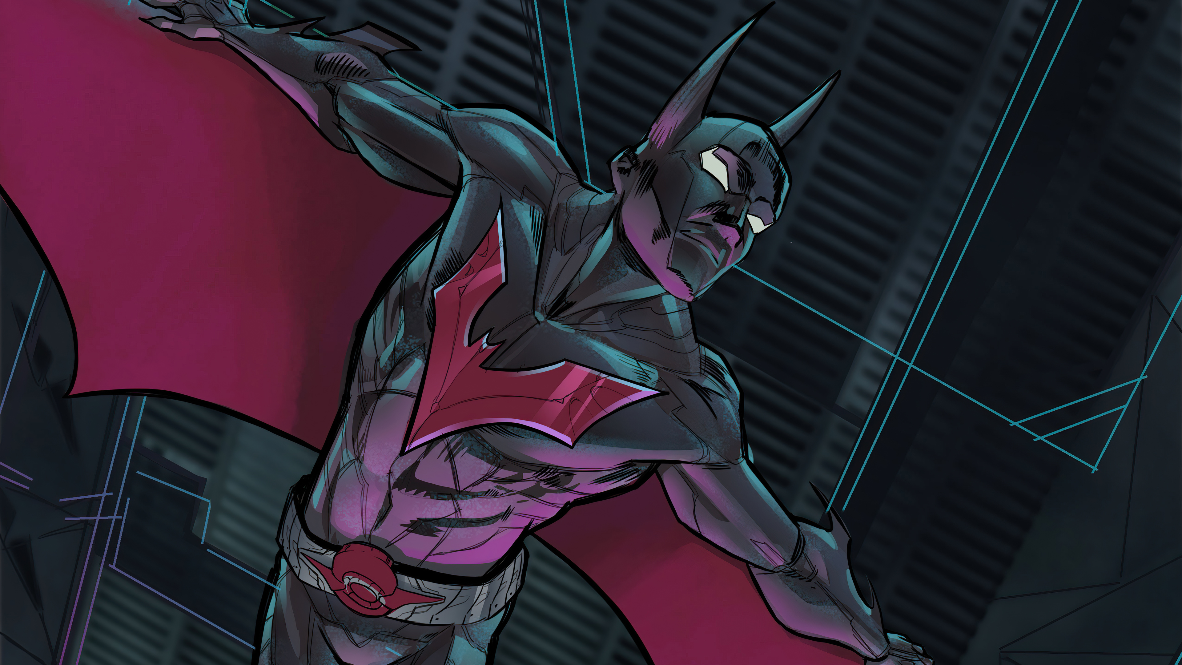 Batman Beyond DC Comics Superhero HD Wallpaper