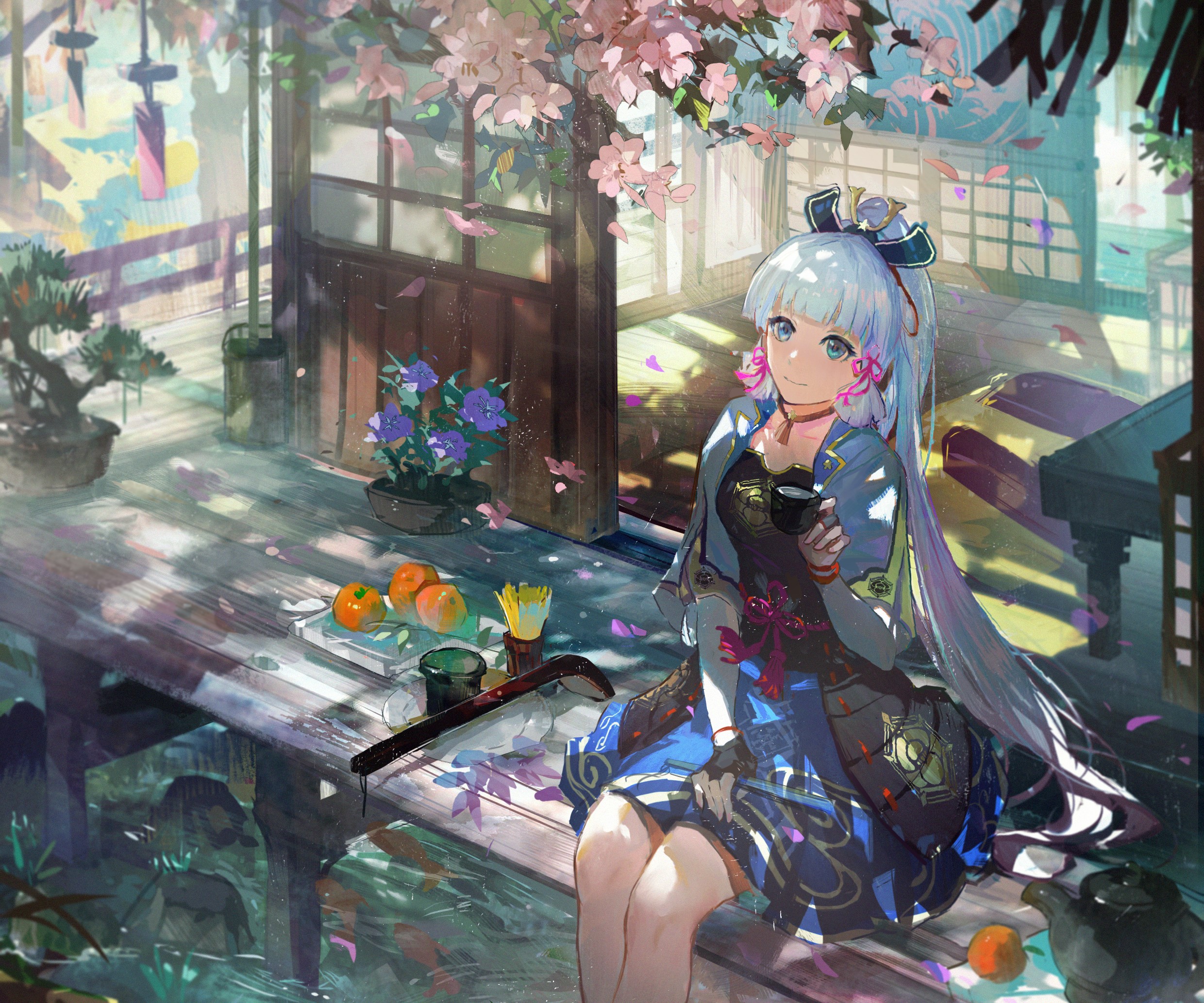 Kamisato Ayaka(Genshin Impact), Genshin Impact, anime girls HD Wallpaper