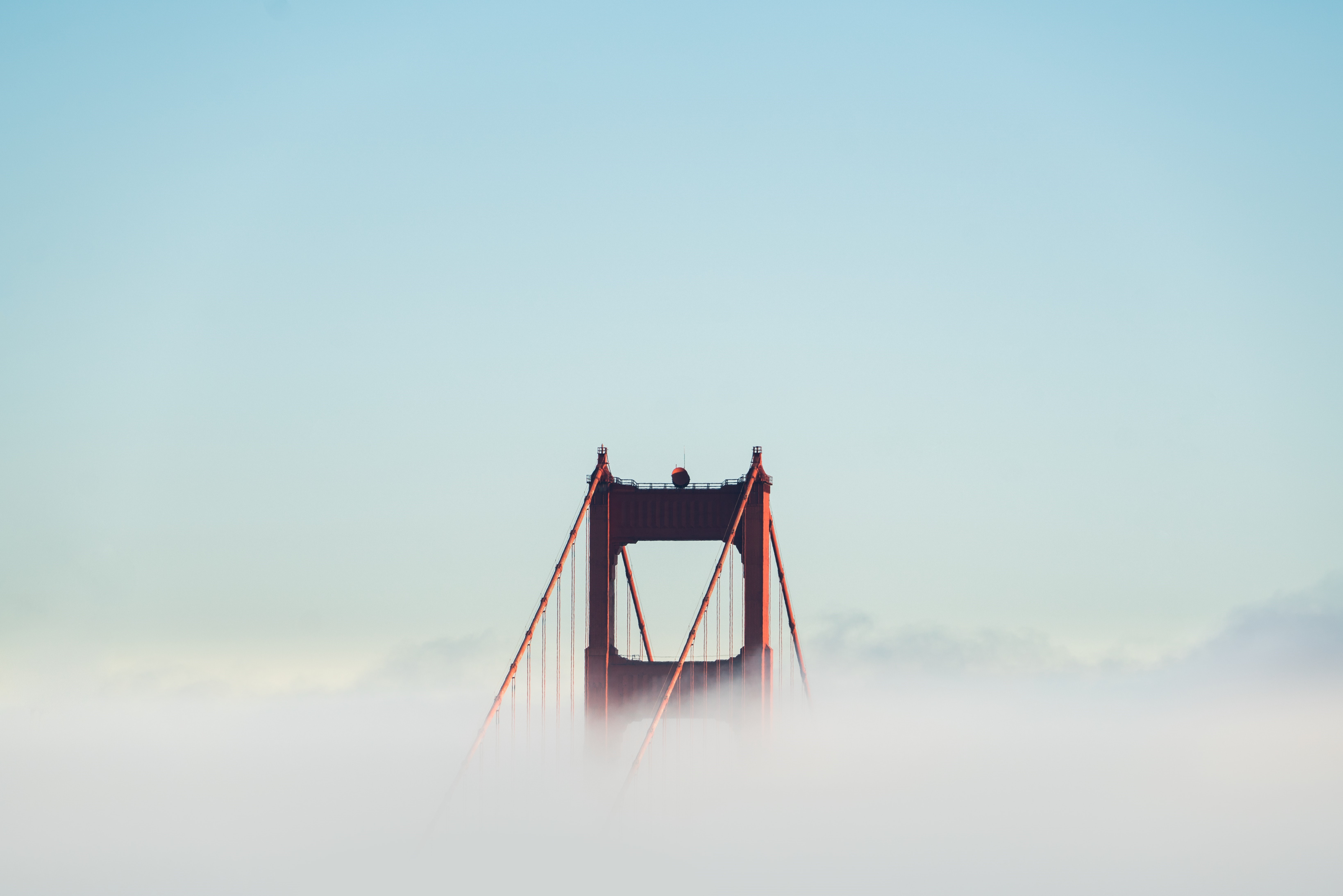 4K, Golden Gate Bridge, clouds, sky, bridge HD Wallpaper