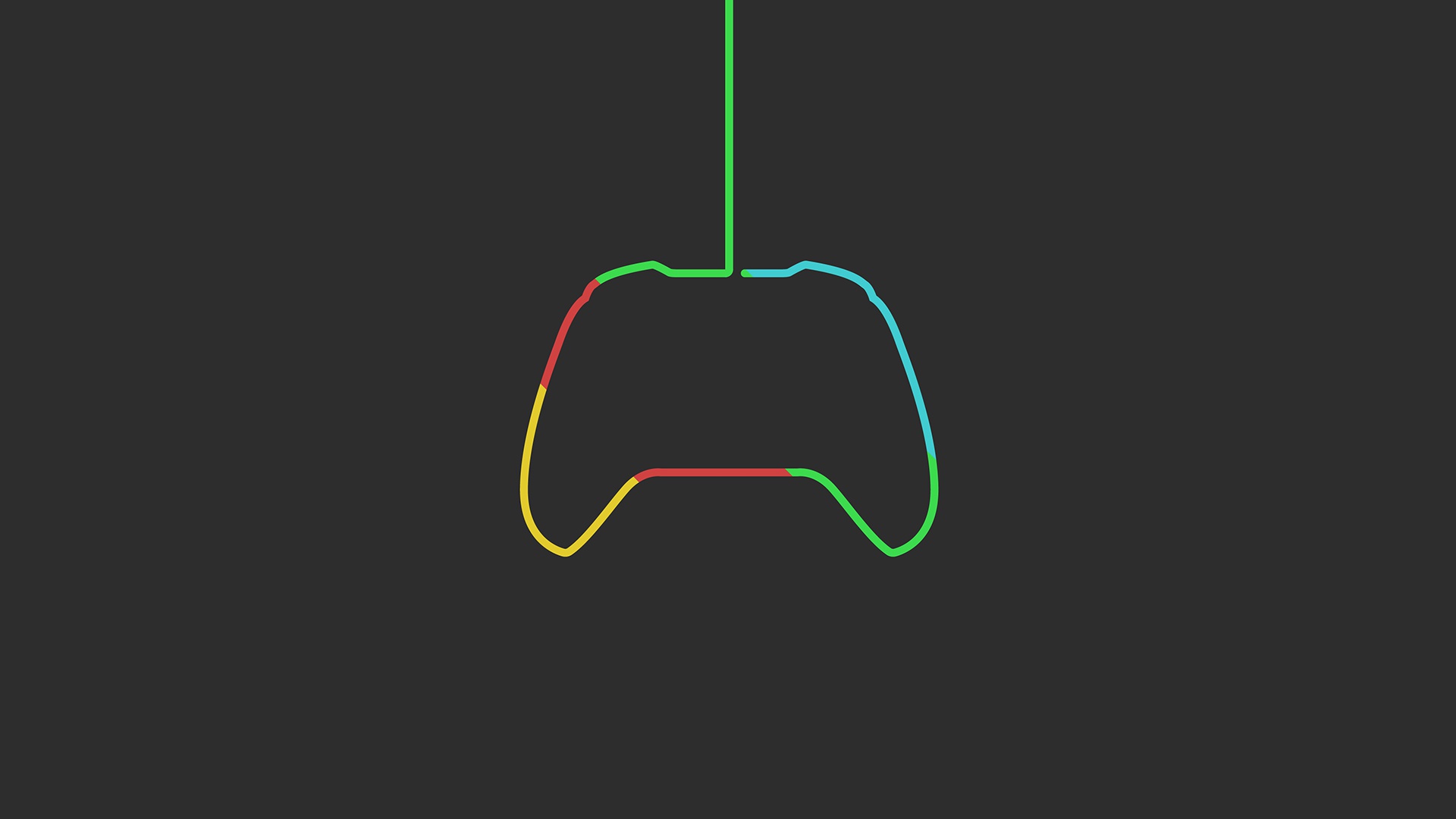 Minimalist controller outline HD Wallpaper