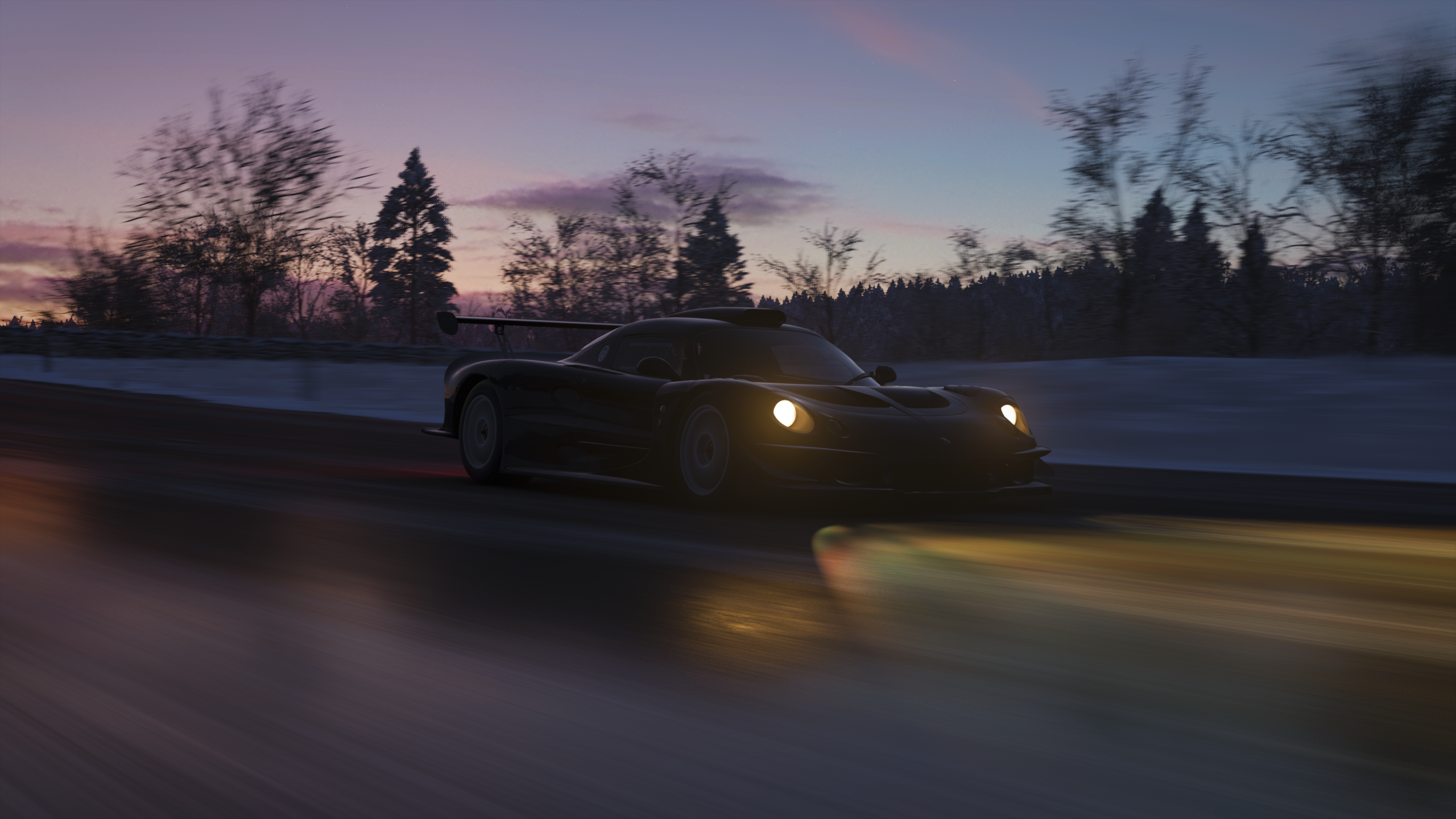 racing, vehicle, screen shot, video games, Forza Horizon 4, dark, car HD Wallpaper