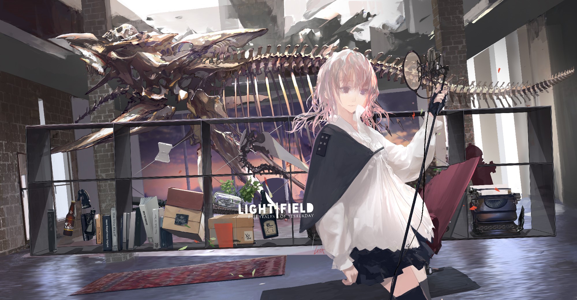 Pixiv Fantasia V, Pixiv Fantasia, artwork, anime girls, LinPlus HD Wallpaper