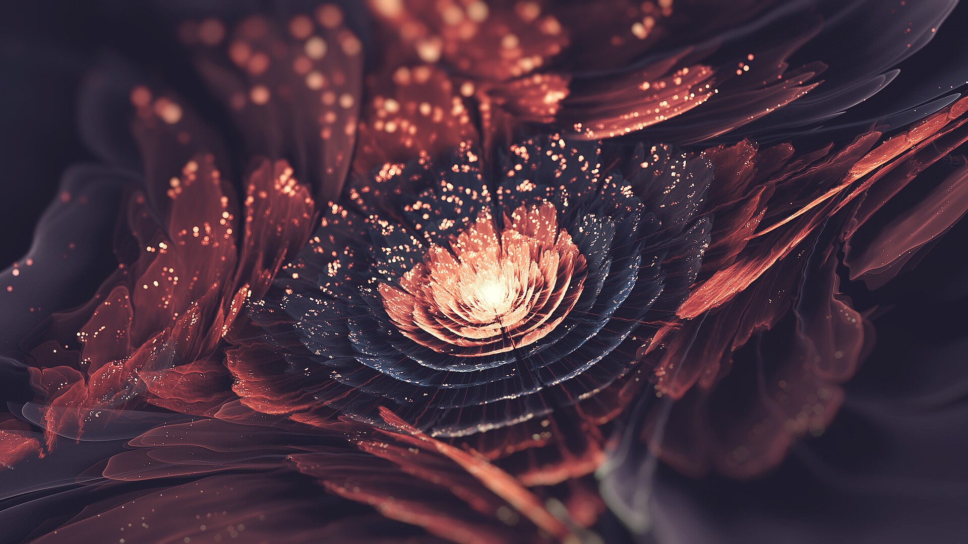 artwork, digital art, plants, render, CGI, flowers, abstract HD Wallpaper