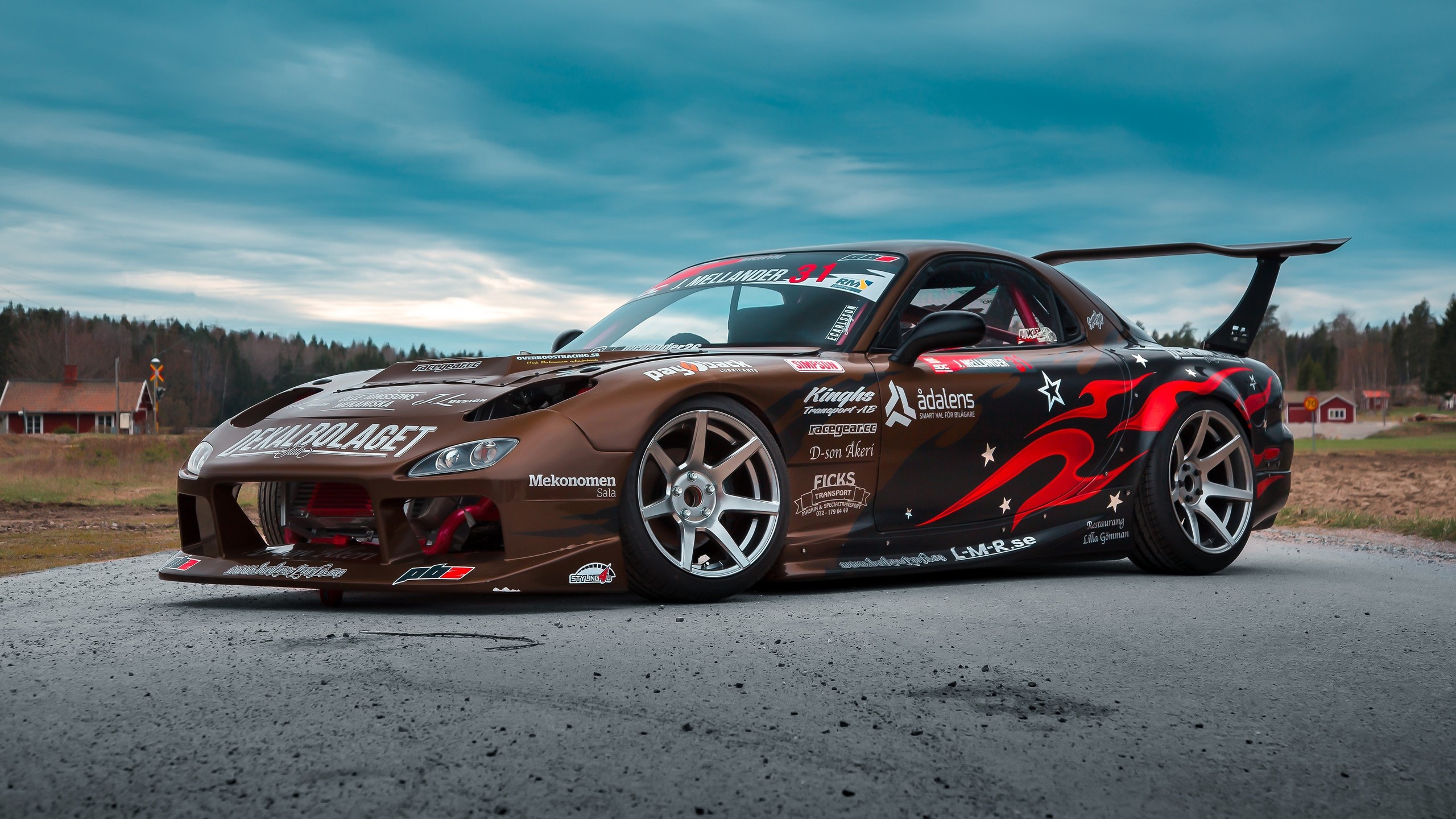 vehicle, brown cars, Mazda RX-7, car HD Wallpaper