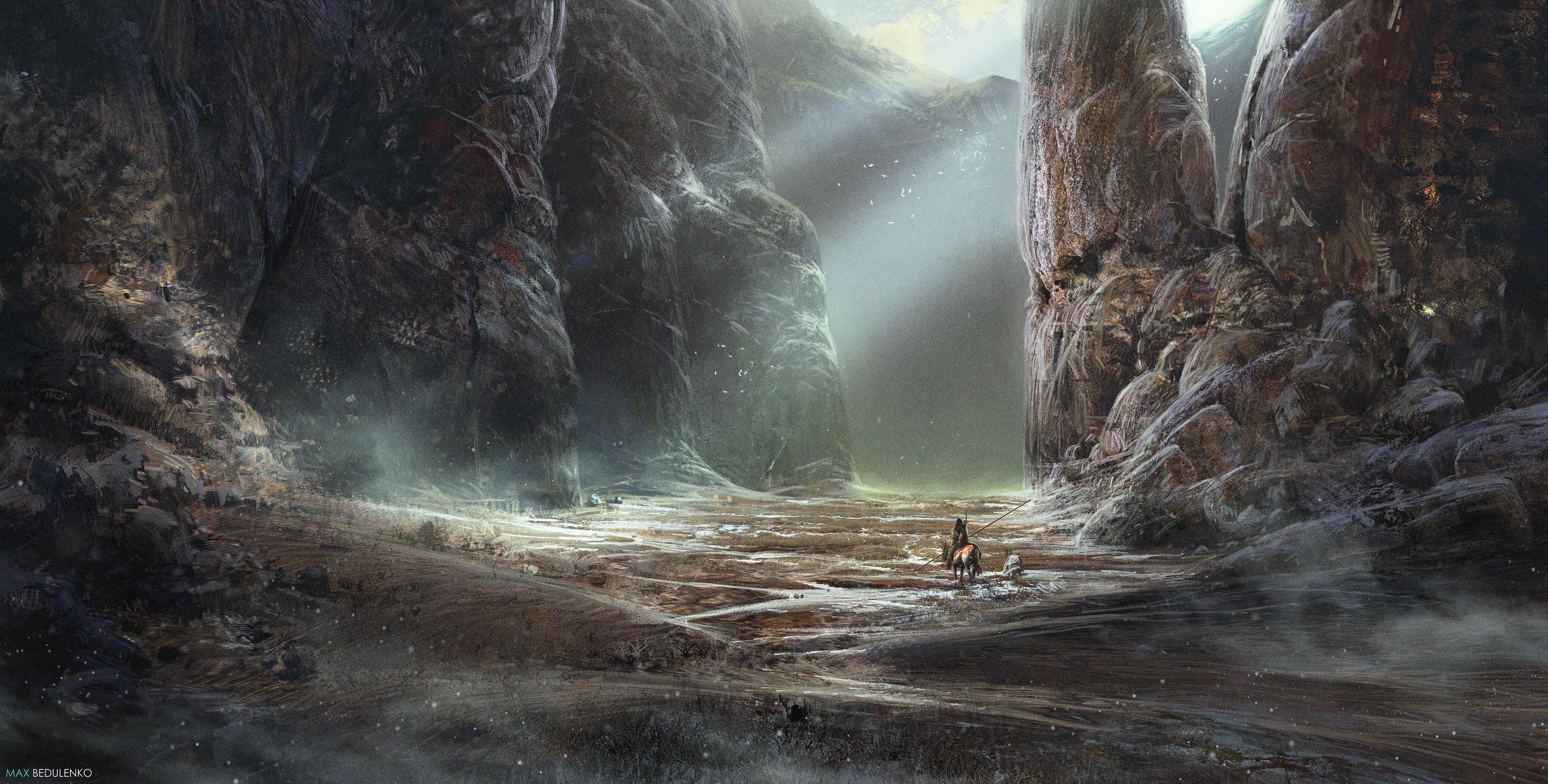 4K, fantasy art, Max Bedulenko, horse, digital art HD Wallpaper