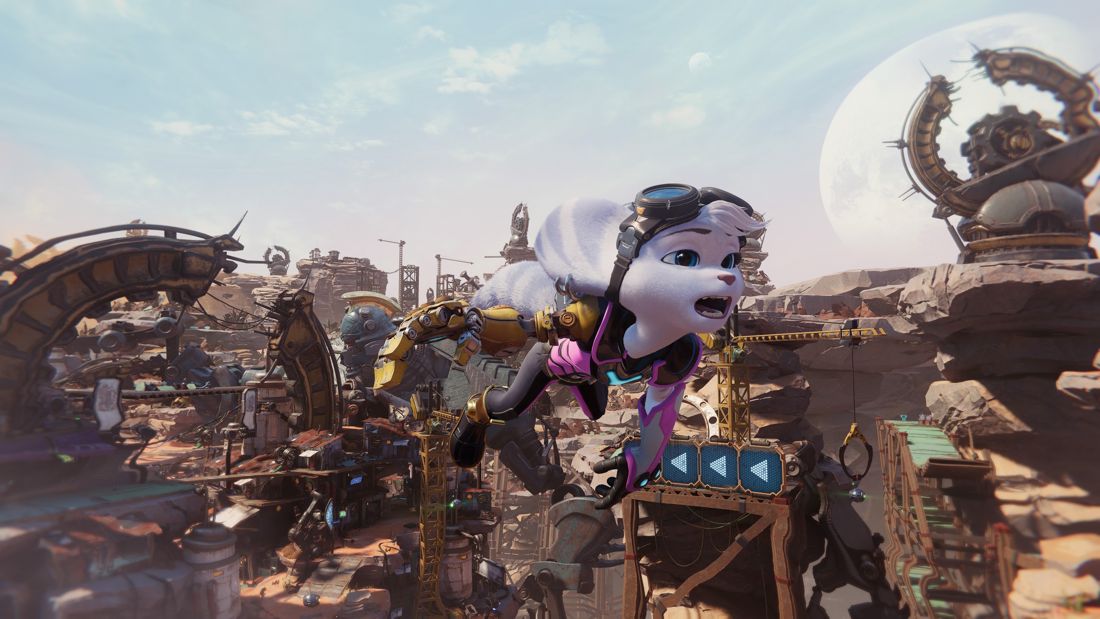 4K, screen shot, Ratchet & Clank: Rift Apart, Insomniac Games, video games HD Wallpaper
