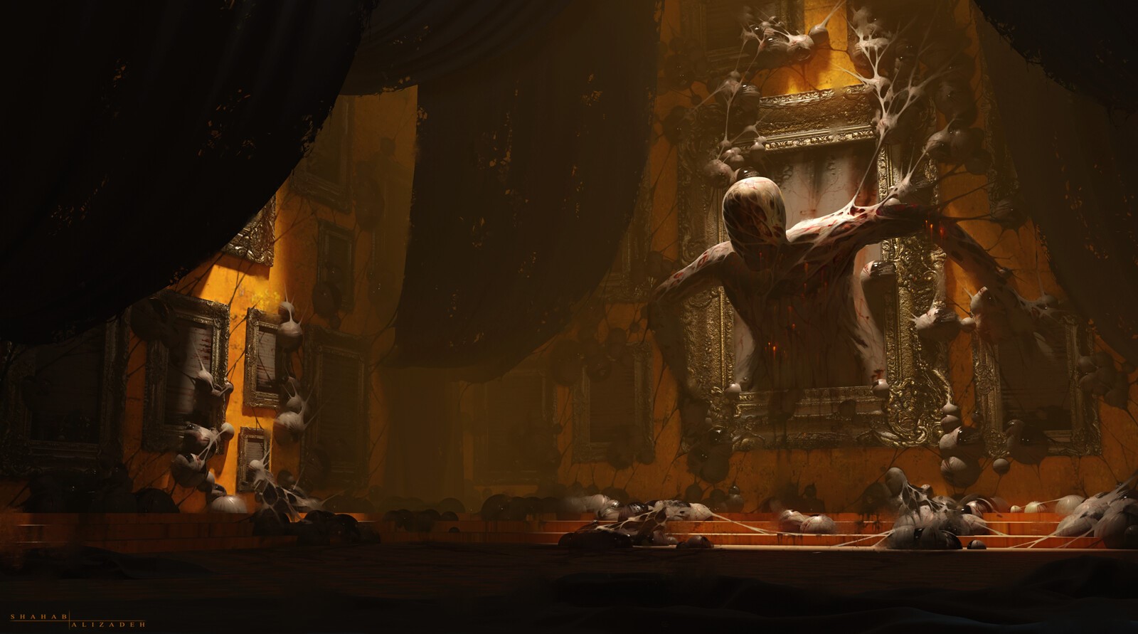 horror, Shahab Alizadeh, digital art, fantasy art HD Wallpaper