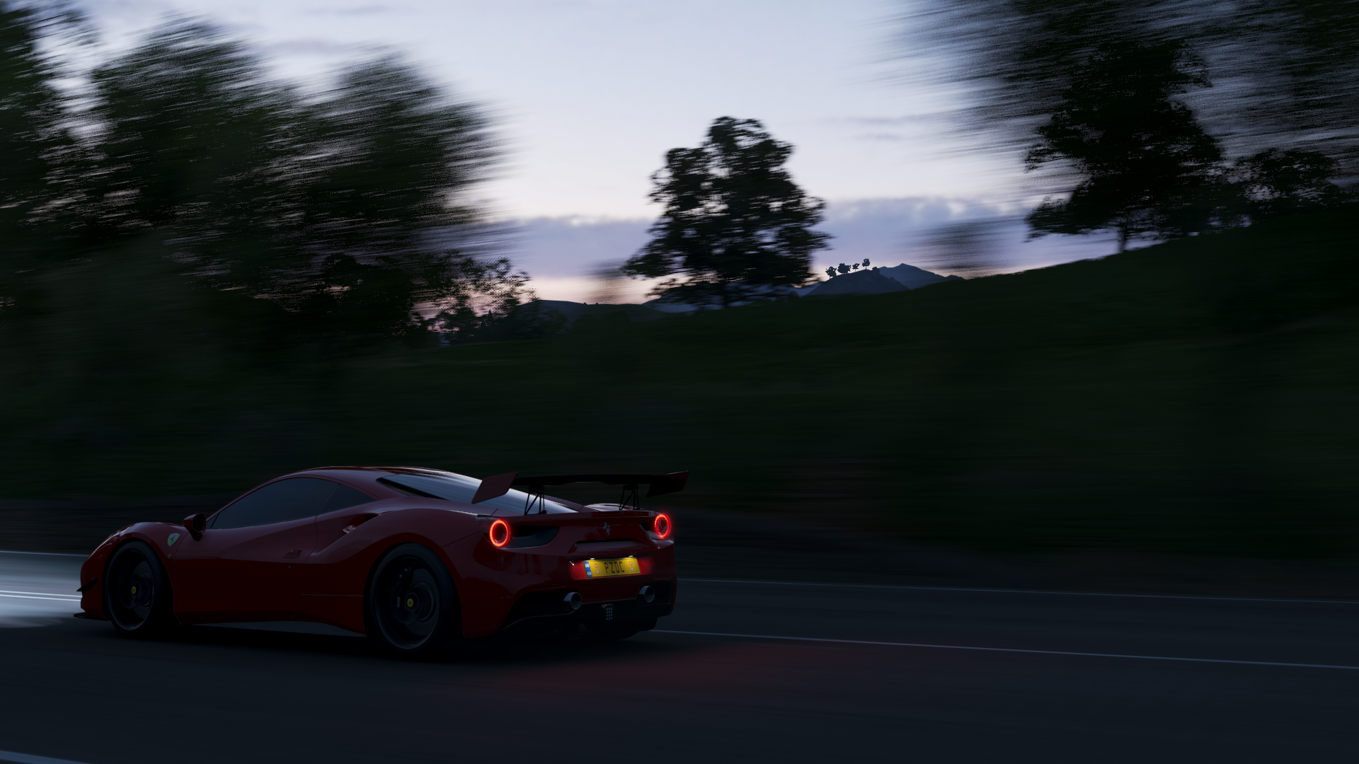 evening, Forza Horizon 4, dark, Ferrari HD Wallpaper