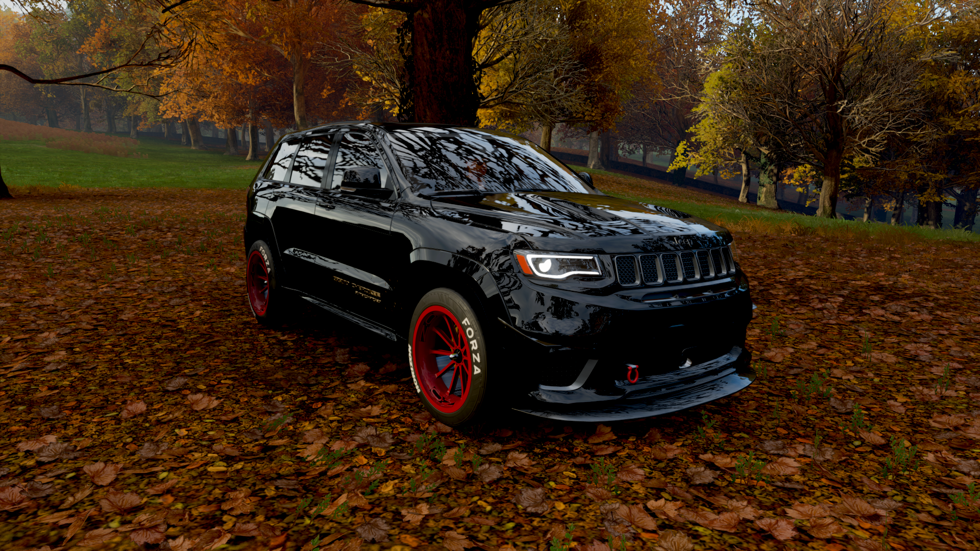 Forza Horizon 4, Jeep Grand Cheeroke, fall HD Wallpaper