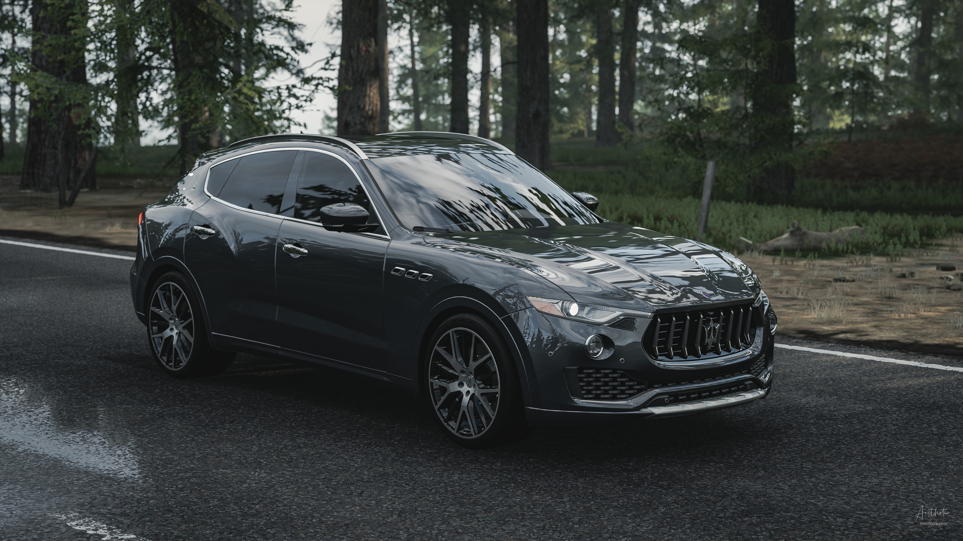 4K, vehicle, Maserati, car, SUV, black cars HD Wallpaper