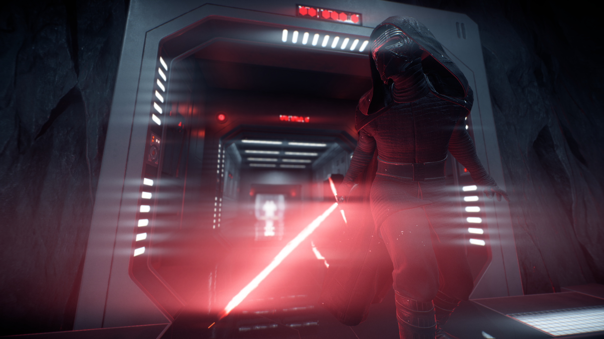 Kylo Ren with Lightsaber in Star Wars HD Wallpaper