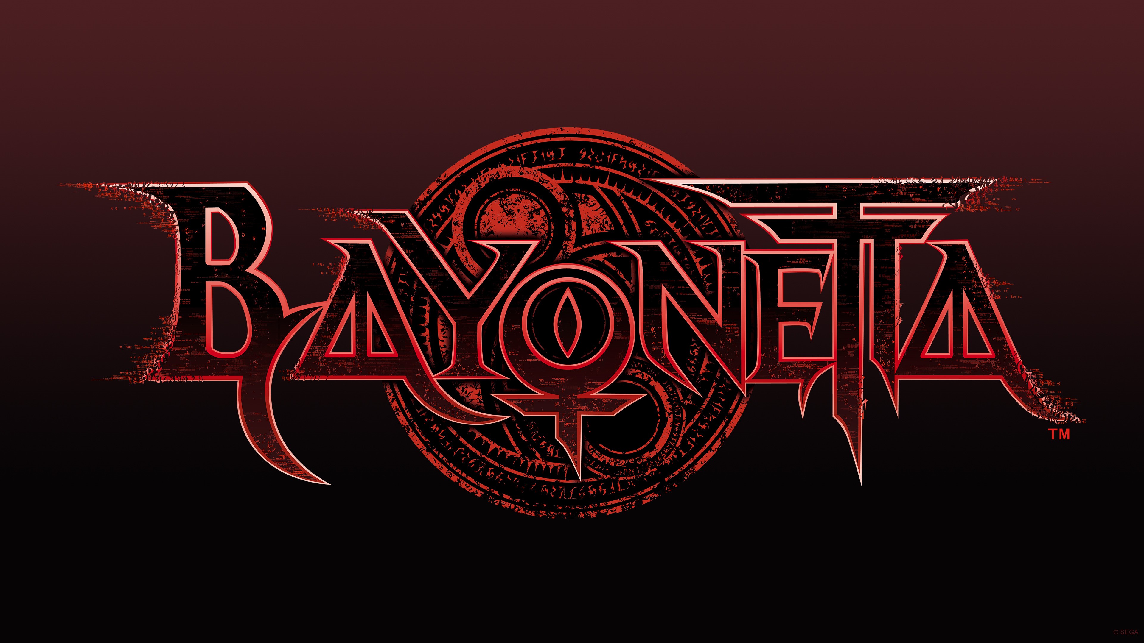 Bayonetta Video Game Logo with Red Gradient HD Wallpaper