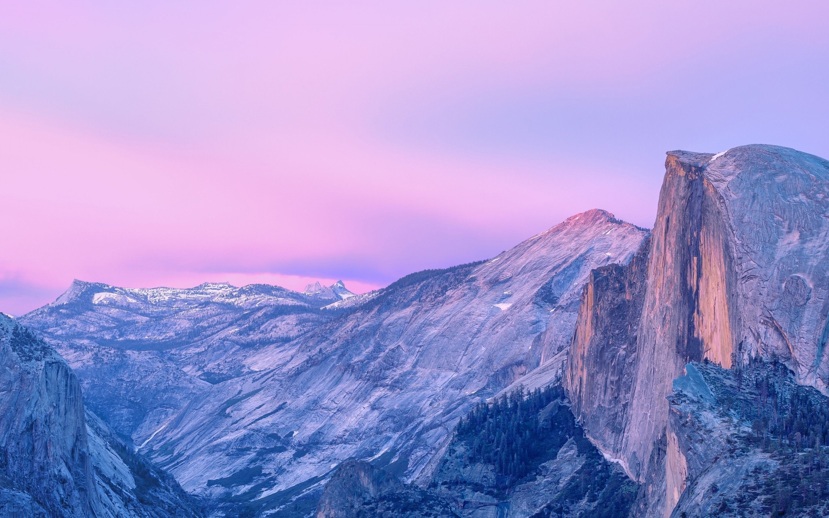 pink, landscape, Yosemite National Park, nature, mountains, sky HD Wallpaper
