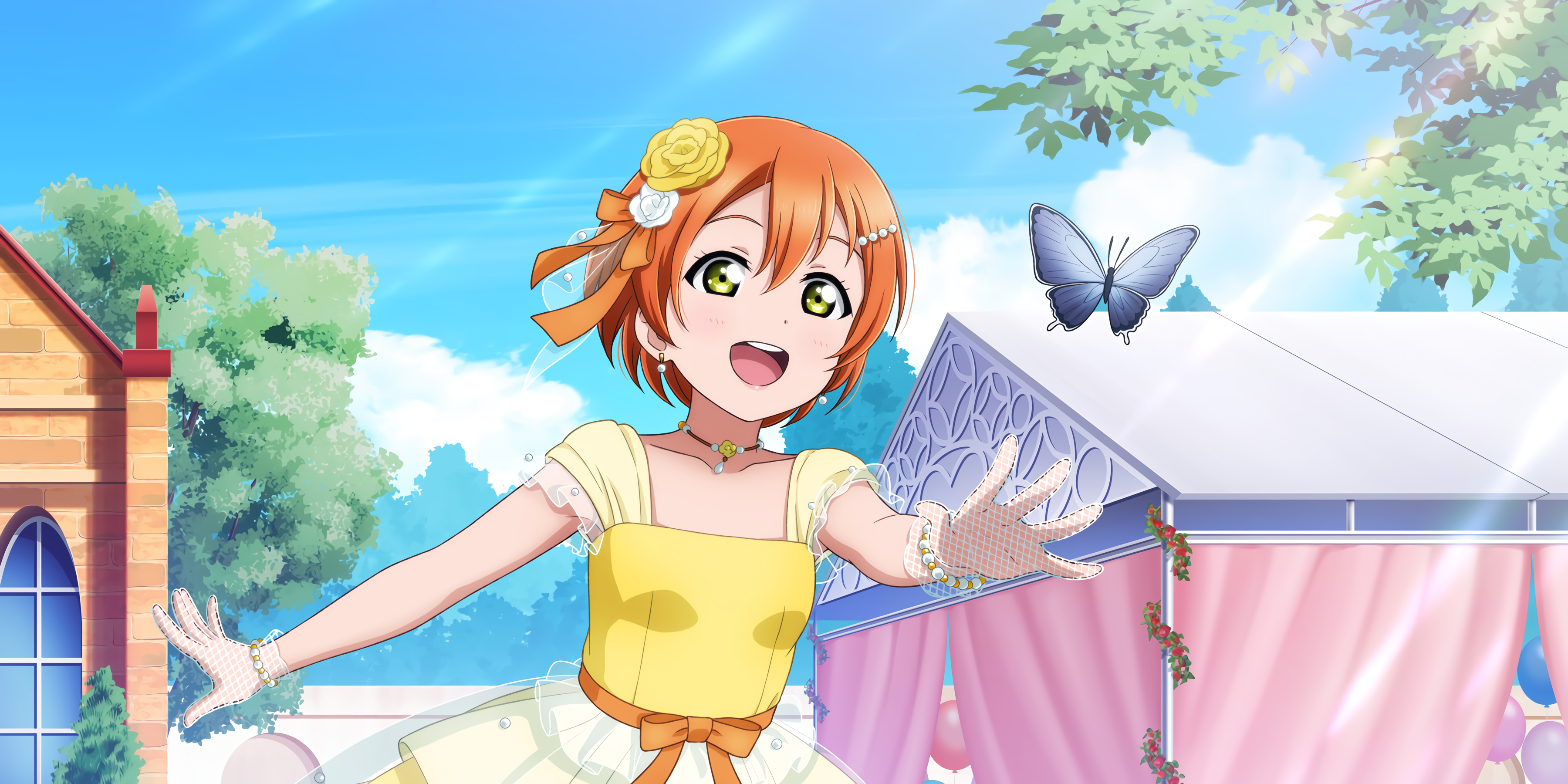 Love Live!, Hoshizora Rin, anime girls, Love Live Series HD Wallpaper