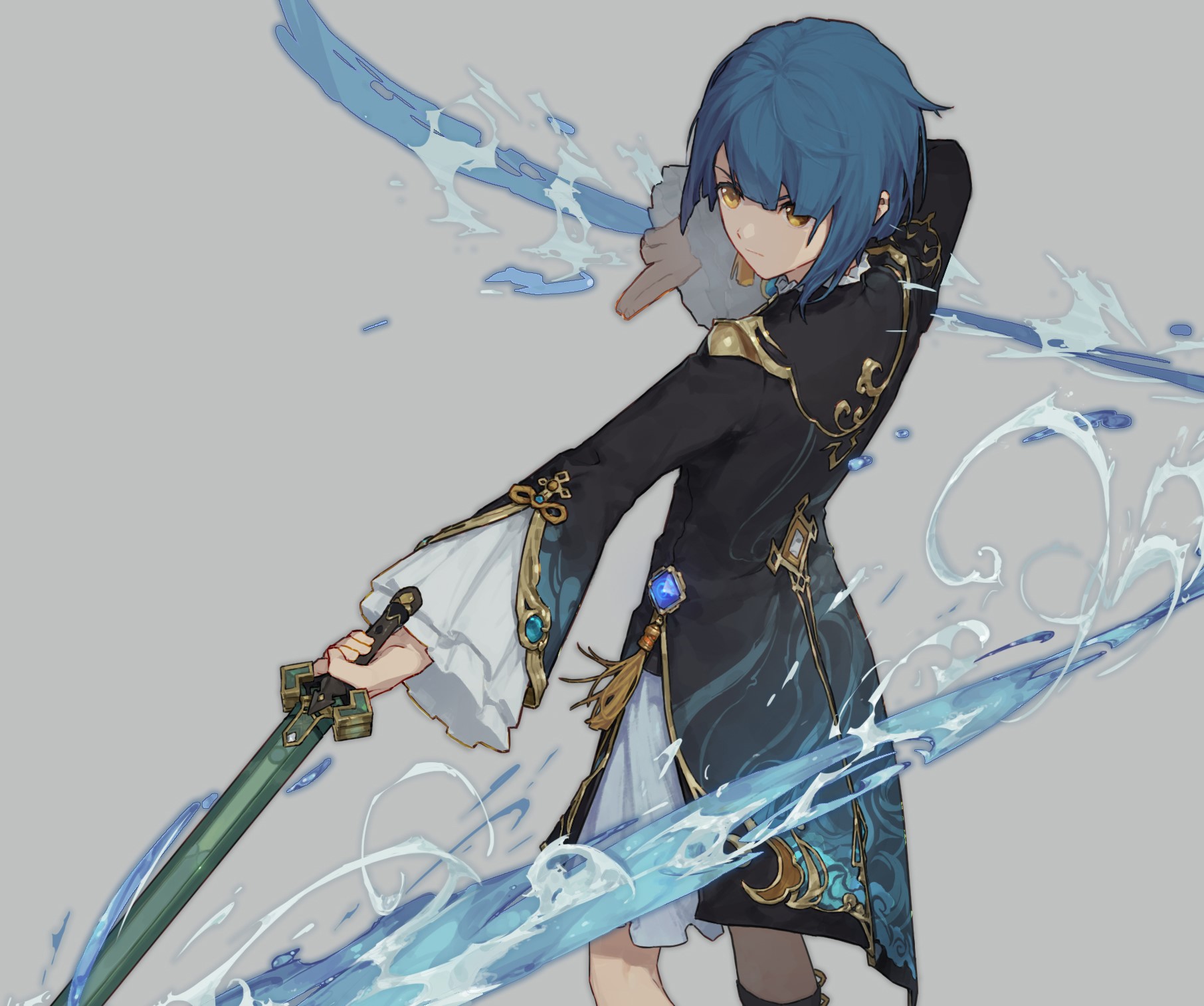 anime boys, Xingqiu (Genshin Impact), Genshin Impact HD Wallpaper