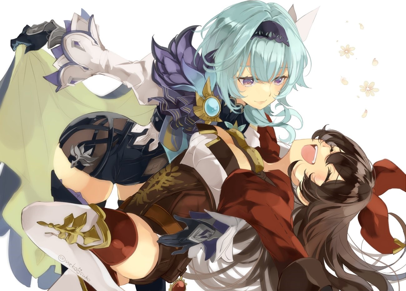 Eula (Genshin Impact), anime girls, Amber (Genshin Impact), Genshin Impact HD Wallpaper