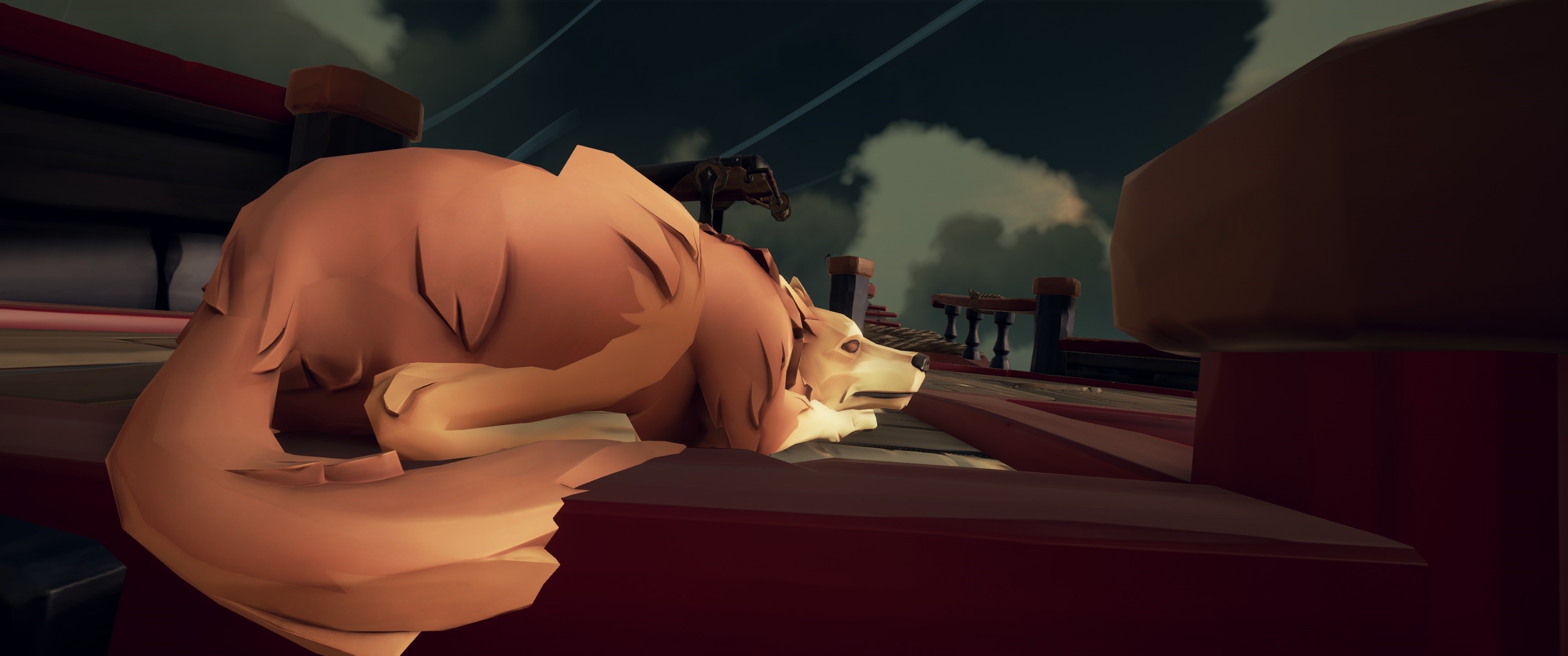 Corgi, Pirate ship, Sea of Thieves HD Wallpaper