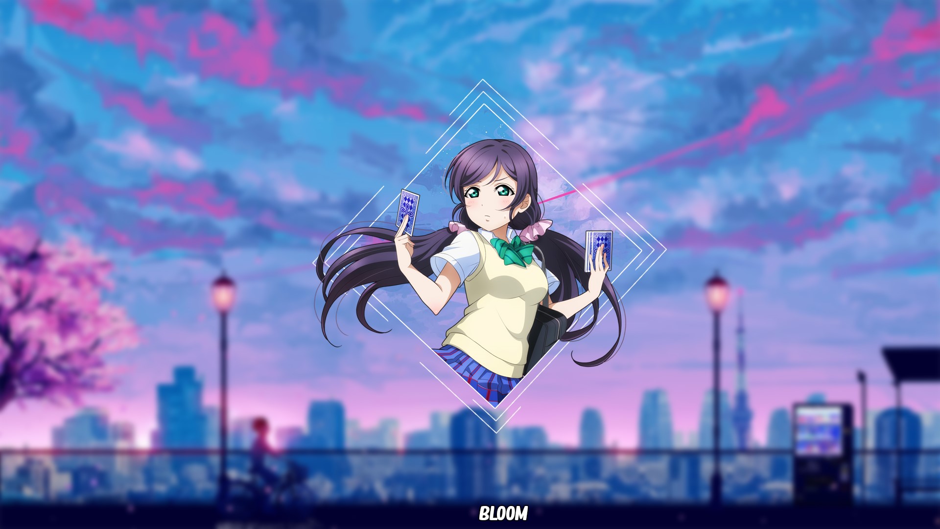 Love Live!, Love Live Series, Toujou Nozomi, anime girls, Nozomi (Reminiscence), picture-in-picture HD Wallpaper