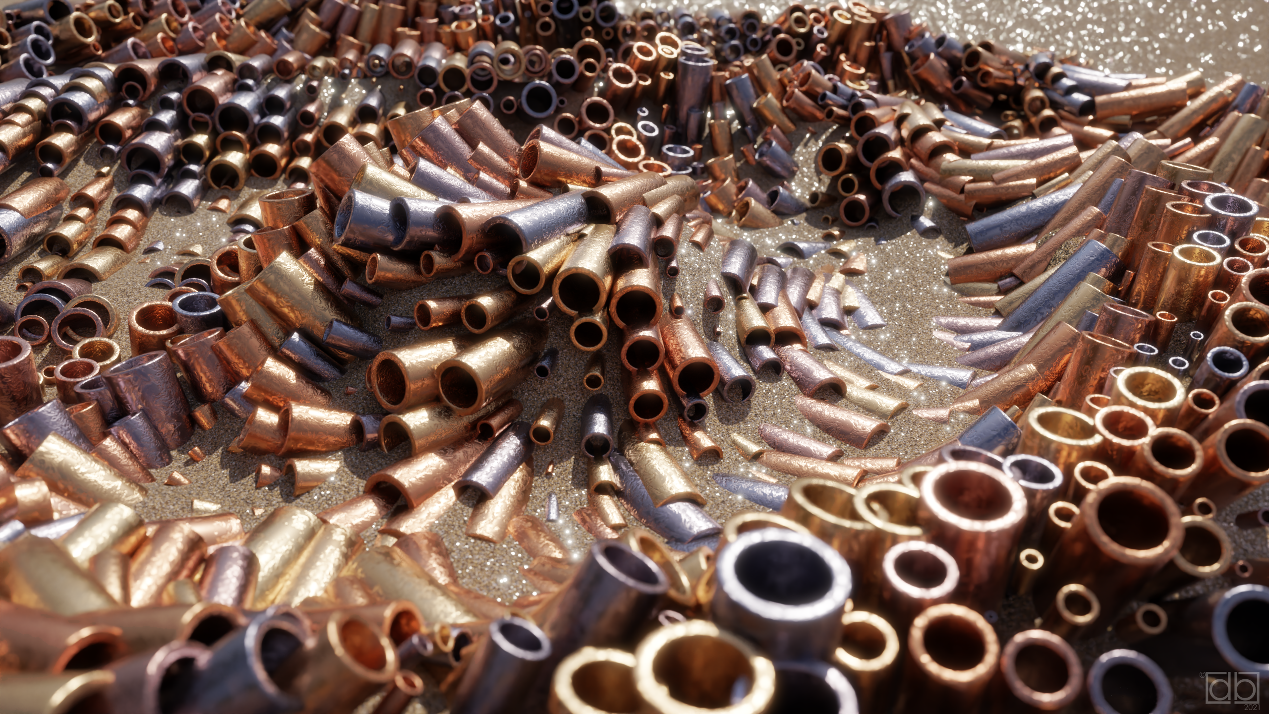 3D Abstract, digital art, render, Blender HD Wallpaper