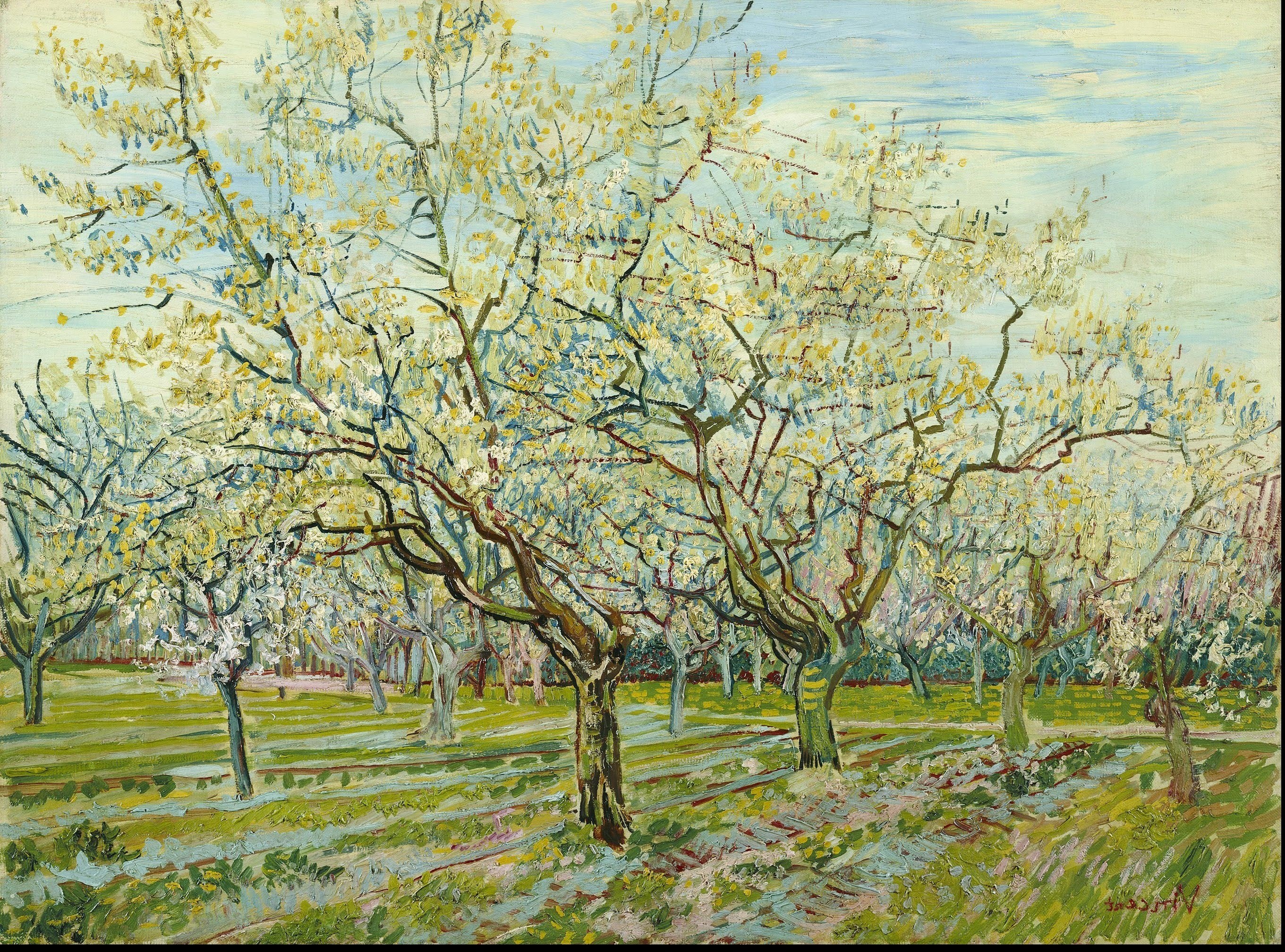 painting, oil painting, classic art, Vincent van Gogh, traditional art, impressionism HD Wallpaper
