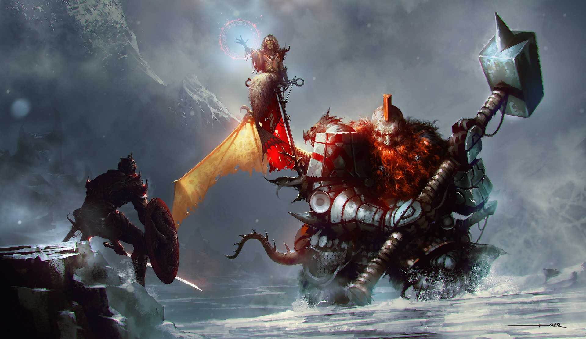 ömer tunç, fantasy art, digital art HD Wallpaper