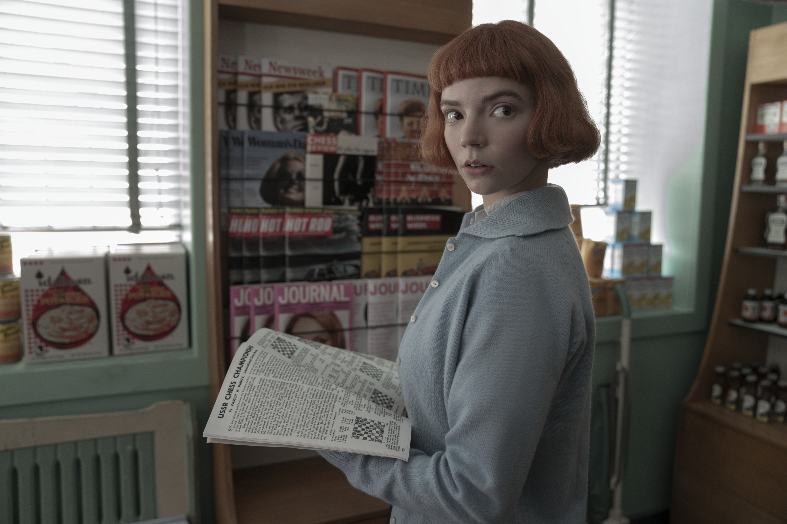 Anya Taylor-Joy as Beth Harmon in The Queen's Gambit HD Wallpaper